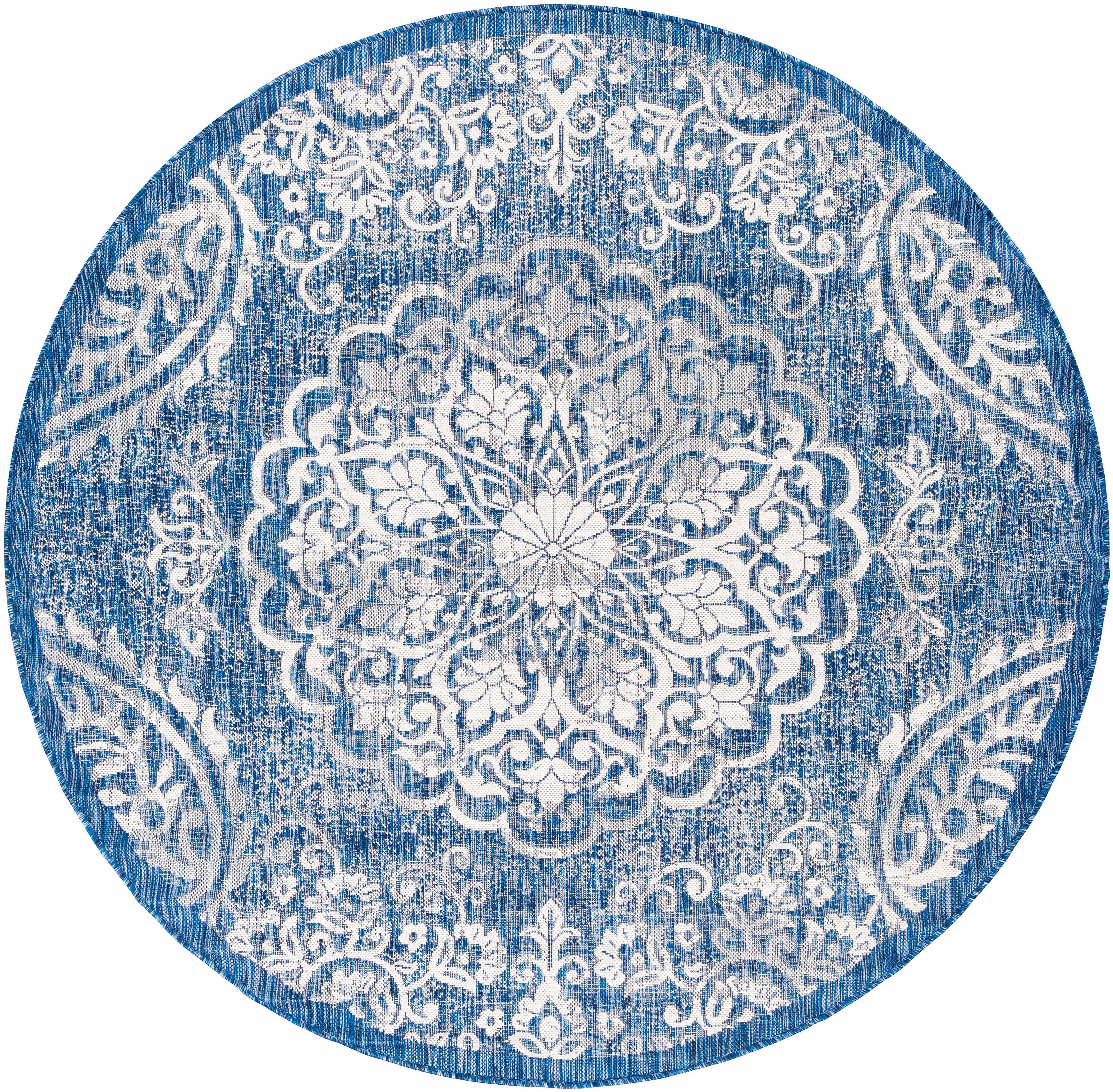 Skipsea Blue Leopard Performance Rug - PRHOMZ