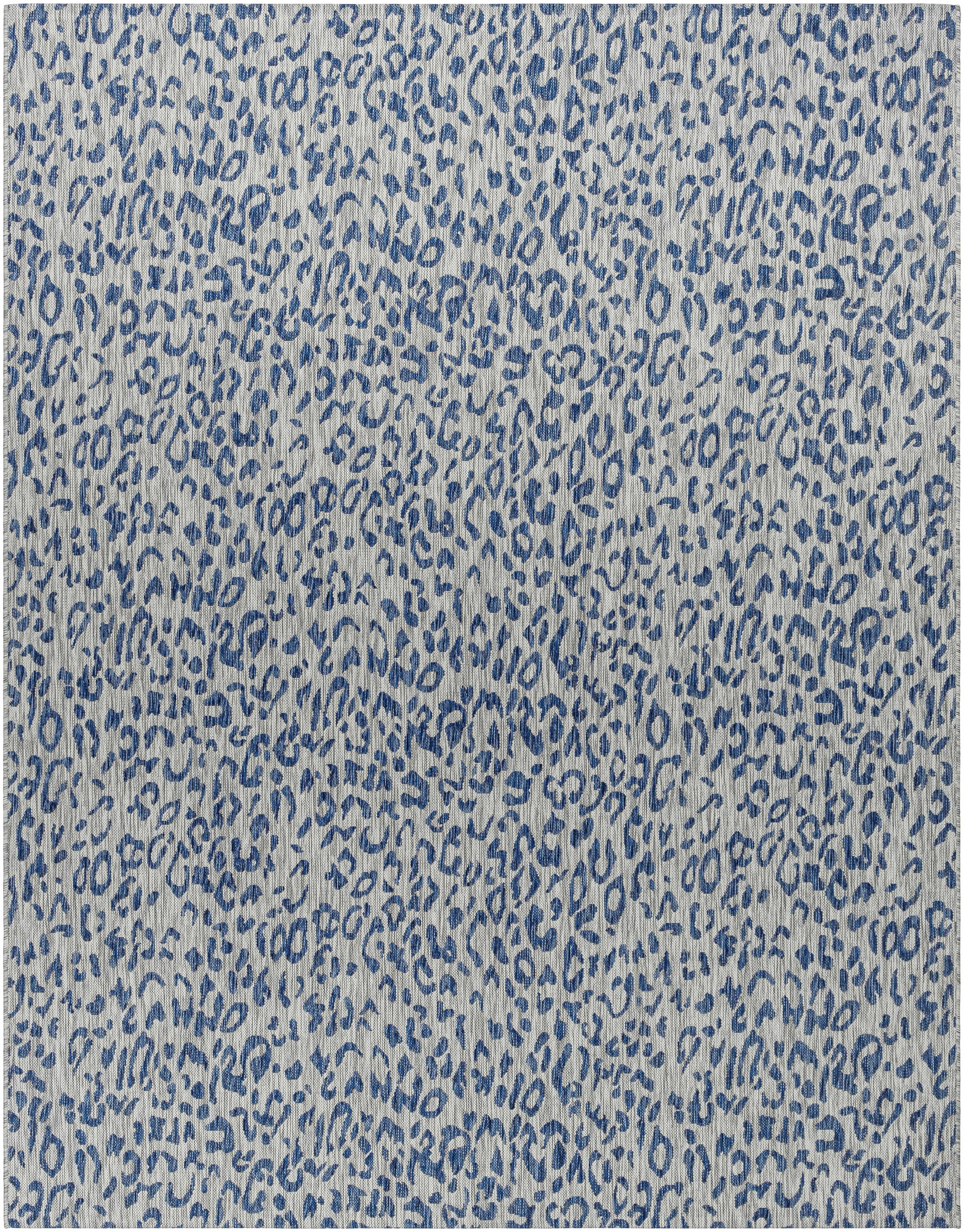 Skipsea Blue Leopard Performance Rug - PRHOMZ