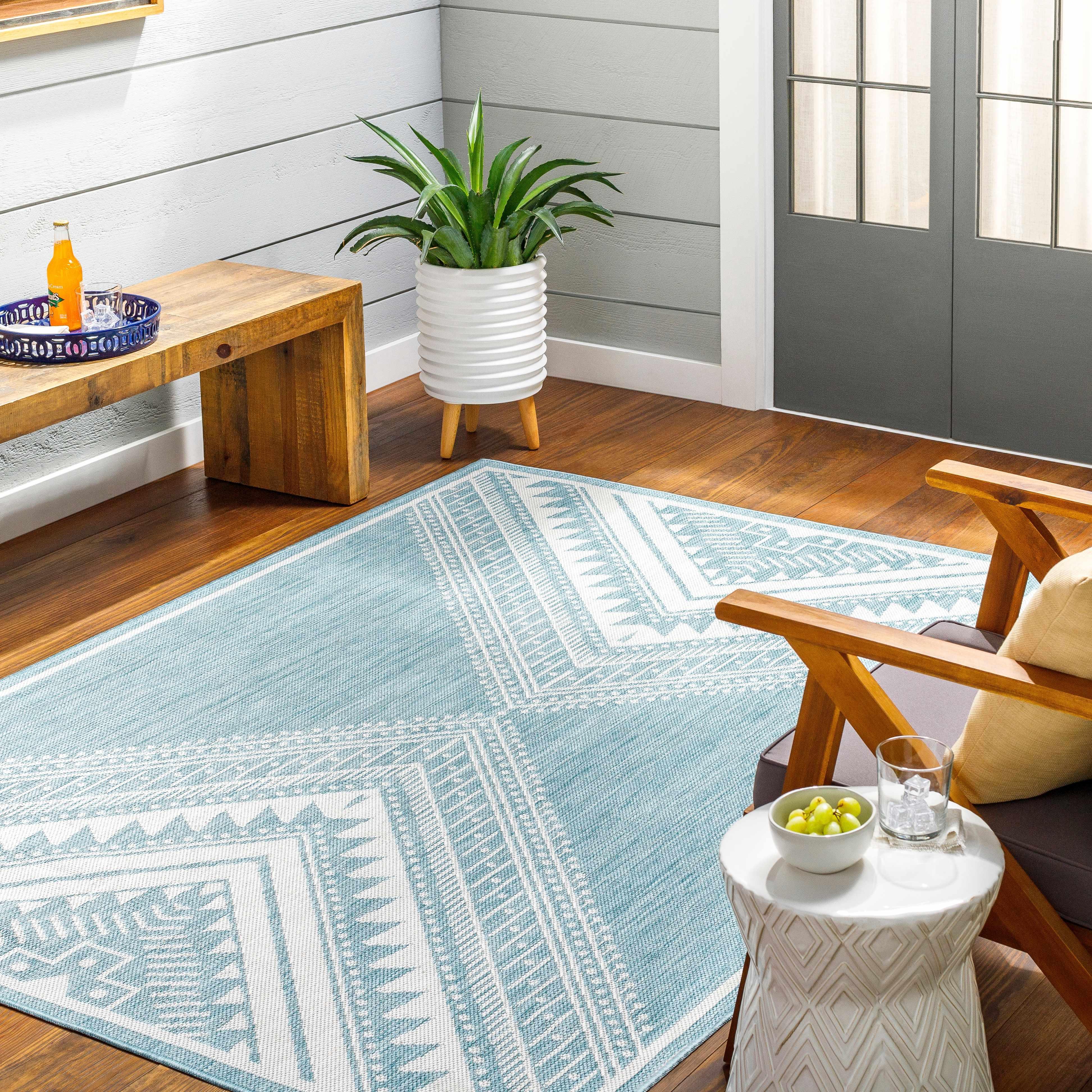 Deana Blue Area Rug - Clearance - PRHOMZ