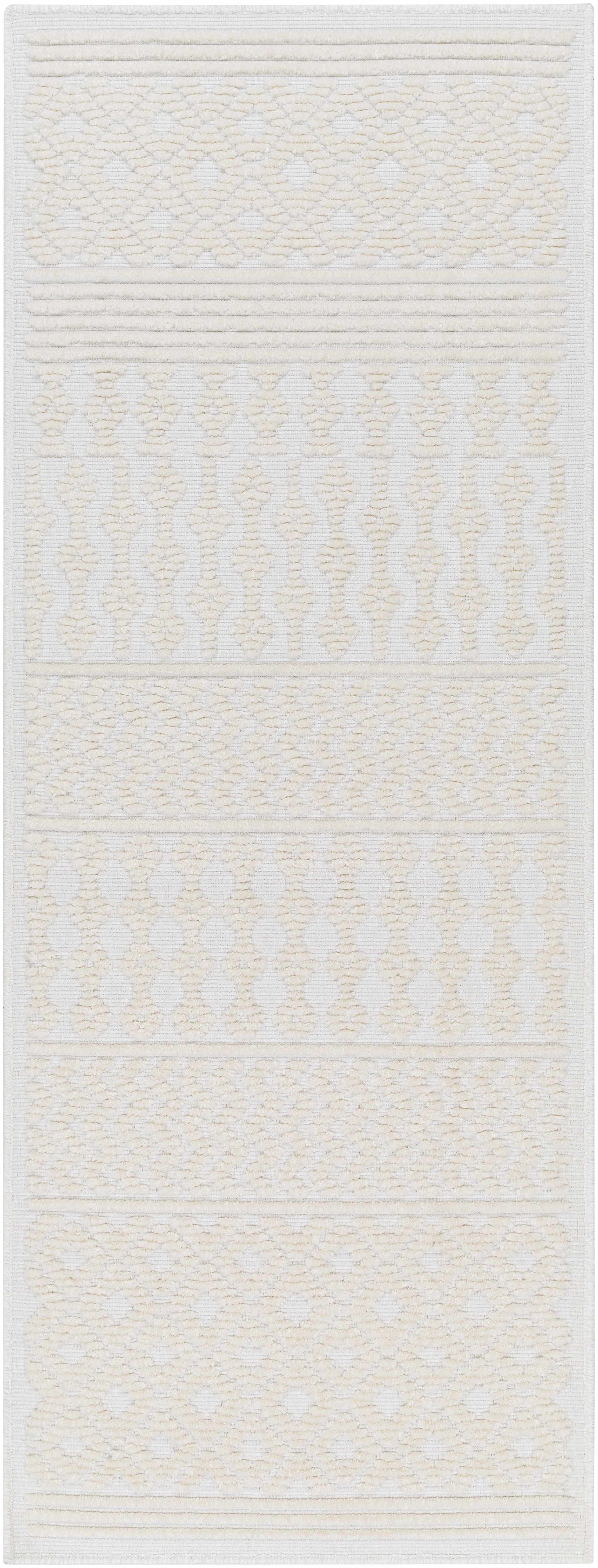 Drago White Washable Area Rug
