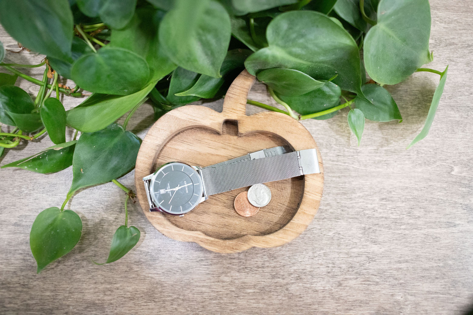 Pumpkin Carved Catch All Tray, Change Tray-0