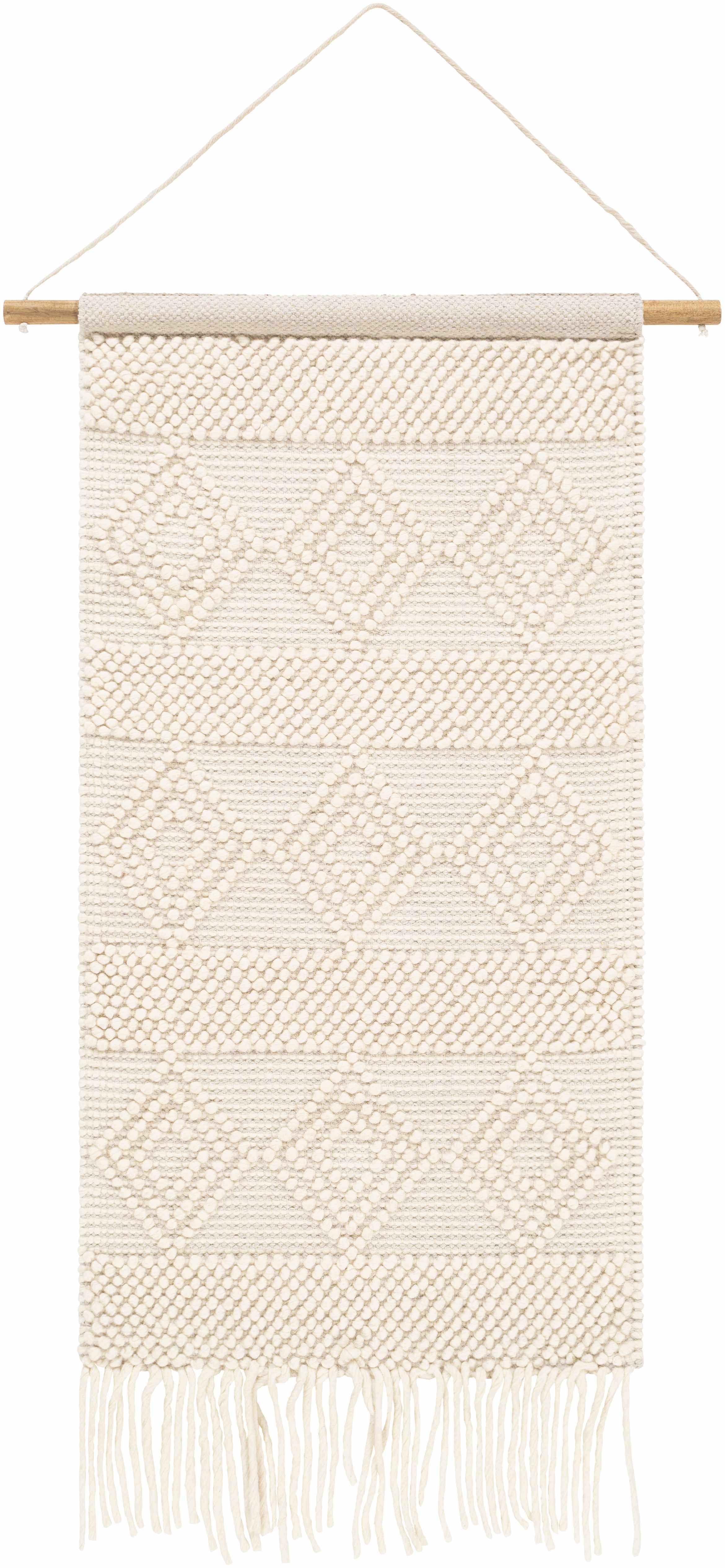 Smithdale Beige Woven Patterned Wall Hanging-0