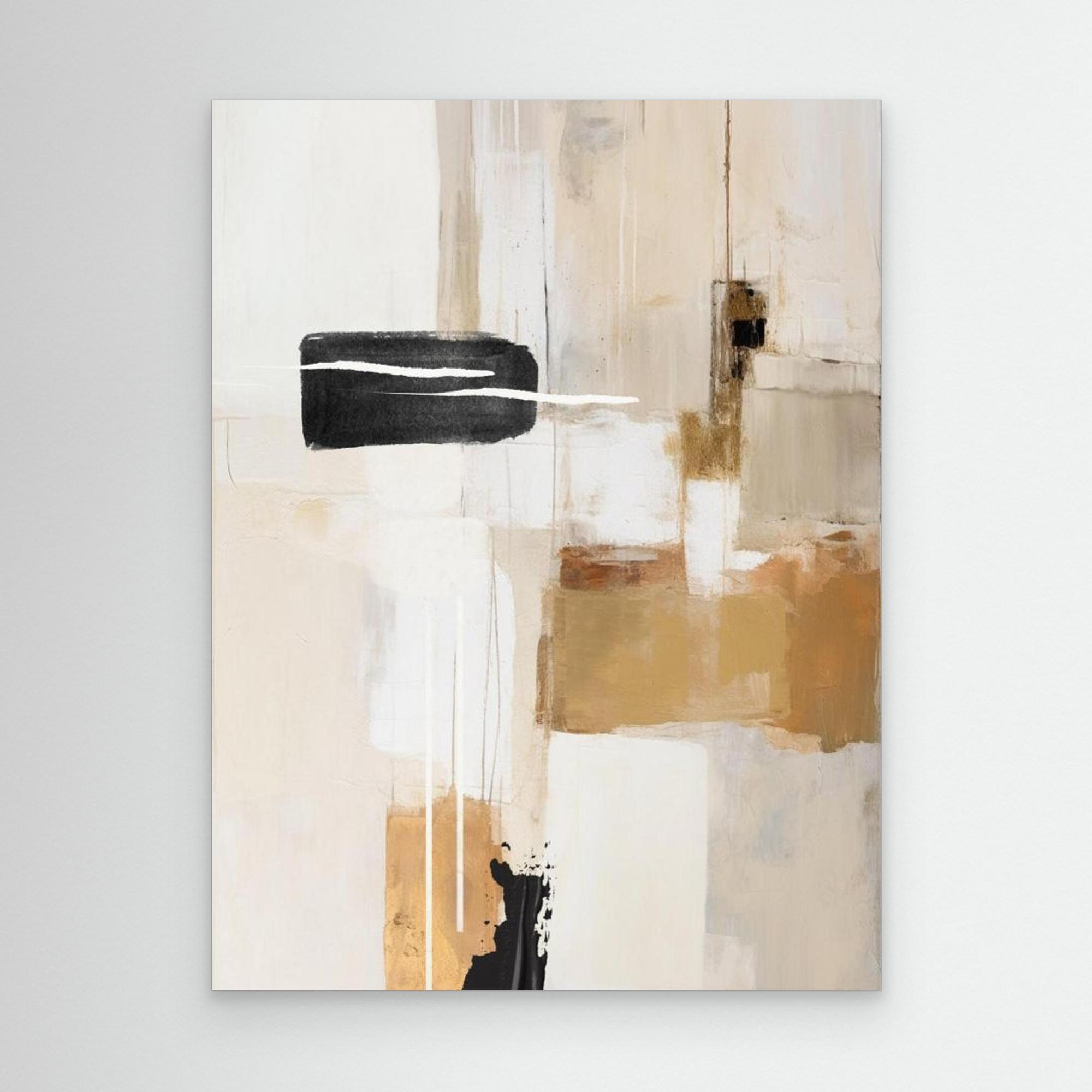 Abstract In Beige 1 by Sally Ann Moss