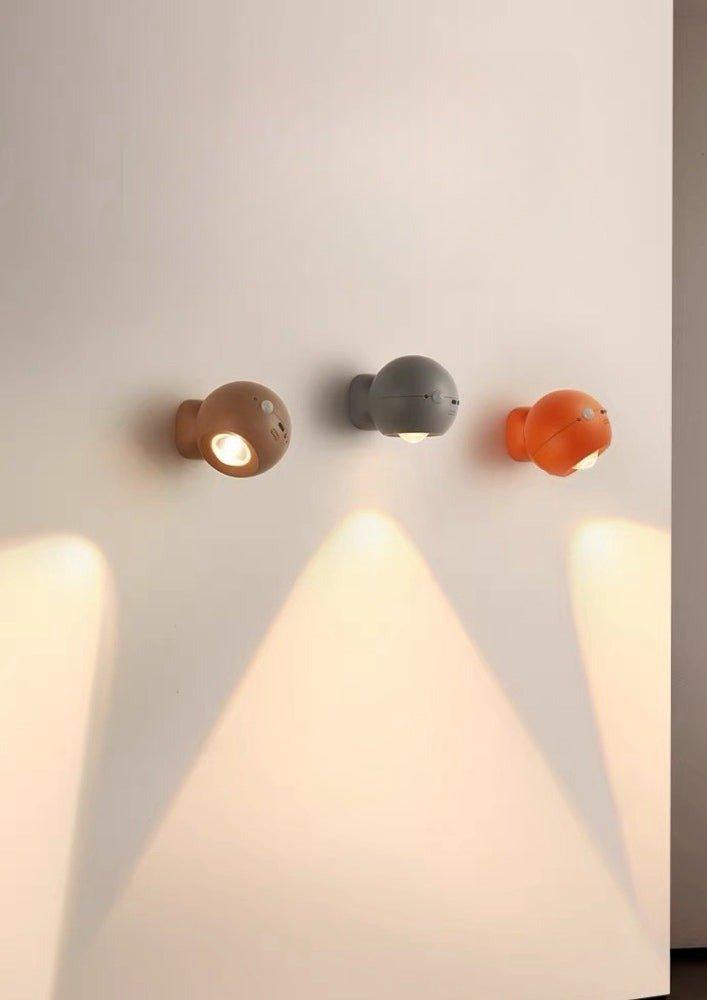 Space Age Motion Sensor Night Light: Punch-free Wall Accent Lighting, Dimmable Nursery Light, Portable Flash Light All-in-One - PRHOMZ