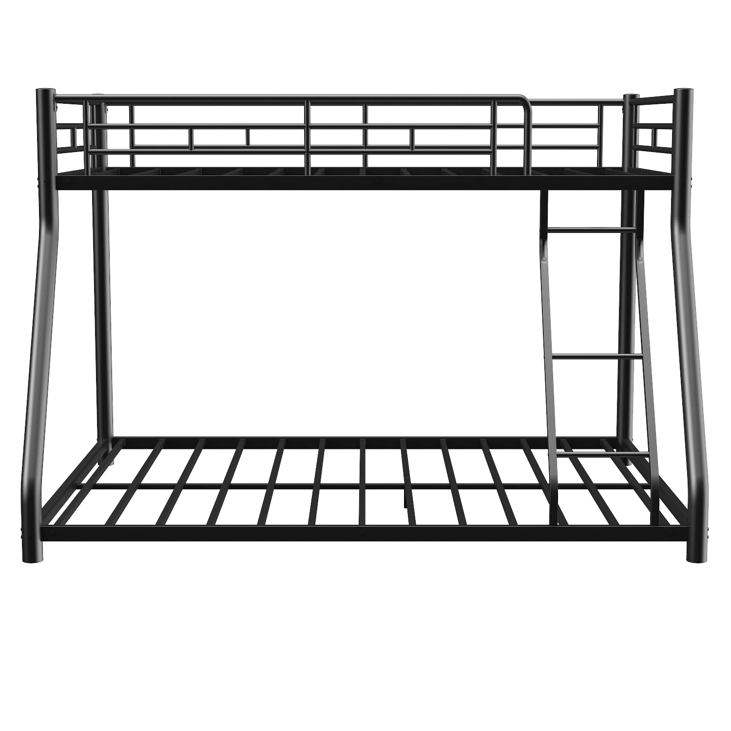 Twin Over Full Metal Bunk Bed with Guardrails and Ladder | Just Better Bunk Beds