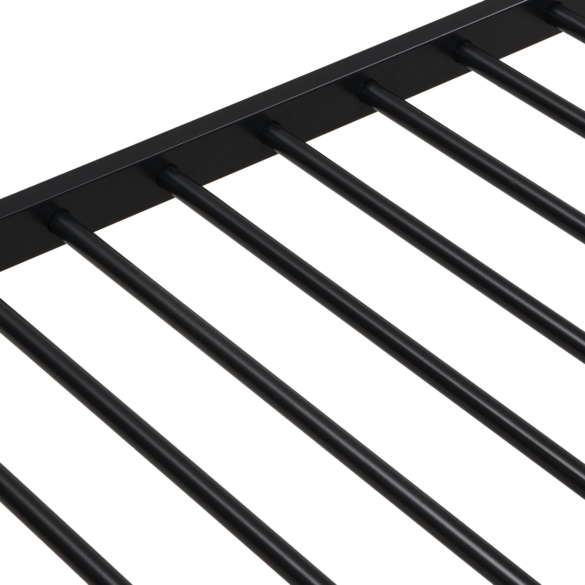 Space-Saving Twin Over Full Metal Bunk Bed with Trundle No Box Spring Needed Easy Assembly | Just Better Bunk Beds