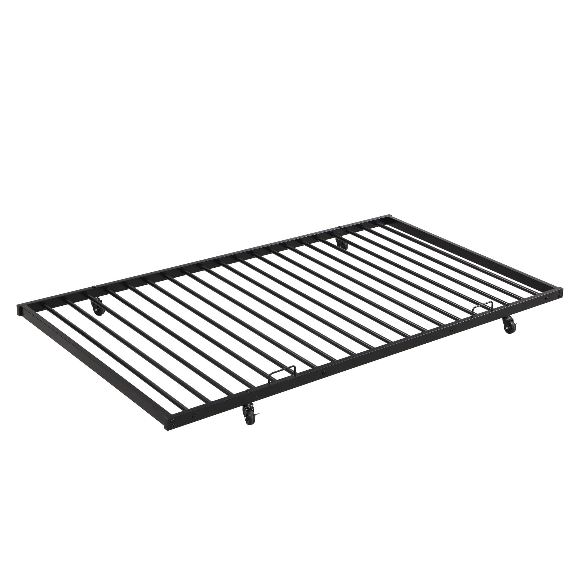 Space-Saving Twin Over Full Metal Bunk Bed with Trundle No Box Spring Needed Easy Assembly | Just Better Bunk Beds