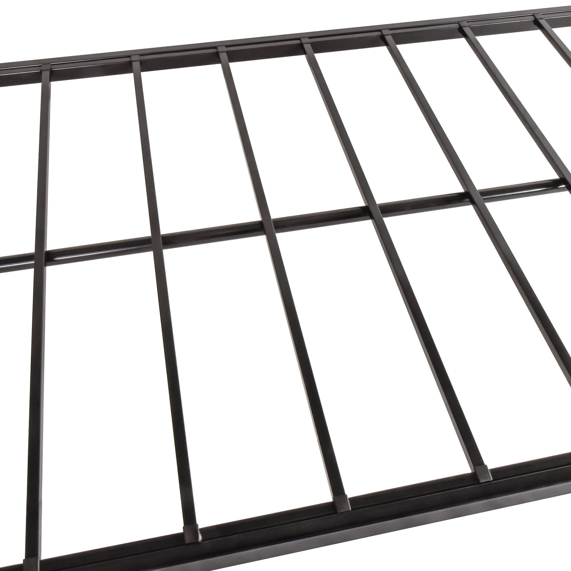 Space-Saving Twin over Twin Metal Bunk Bed with Ladder, Durable Iron Frame Black | Just Better Bunk Beds