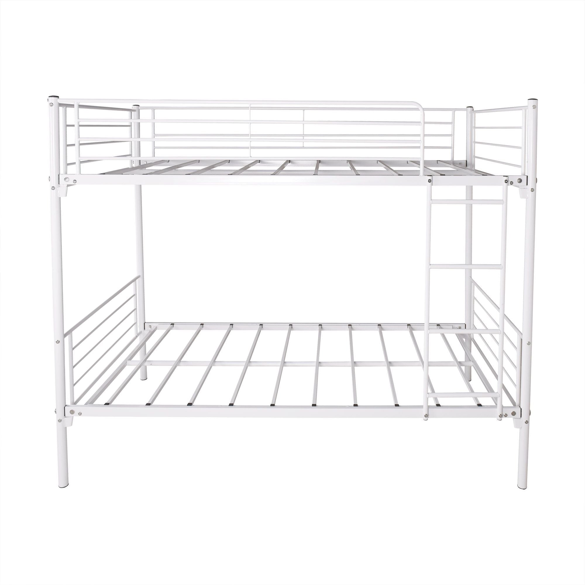 Twin Over Twin Metal Bunk Bed for Kids, ASTM Certified with Guardrails | Just Better Bunk Beds