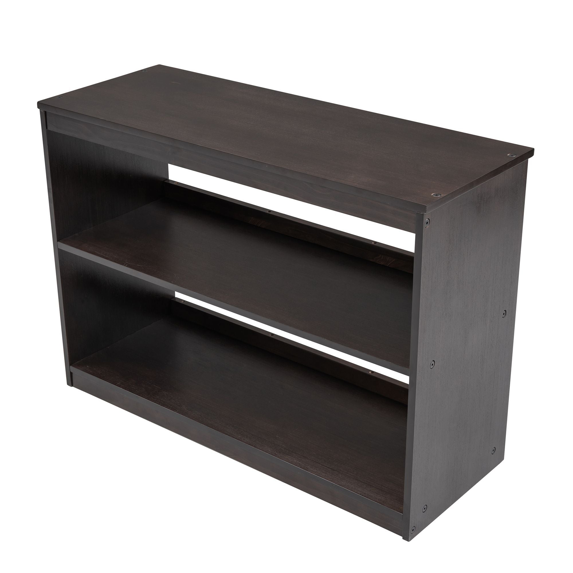 Space-Saving Twin Wood Loft Bed with Cabinet and Rolling Desk in White, Gray, Espresso | Just Better Bunk Beds