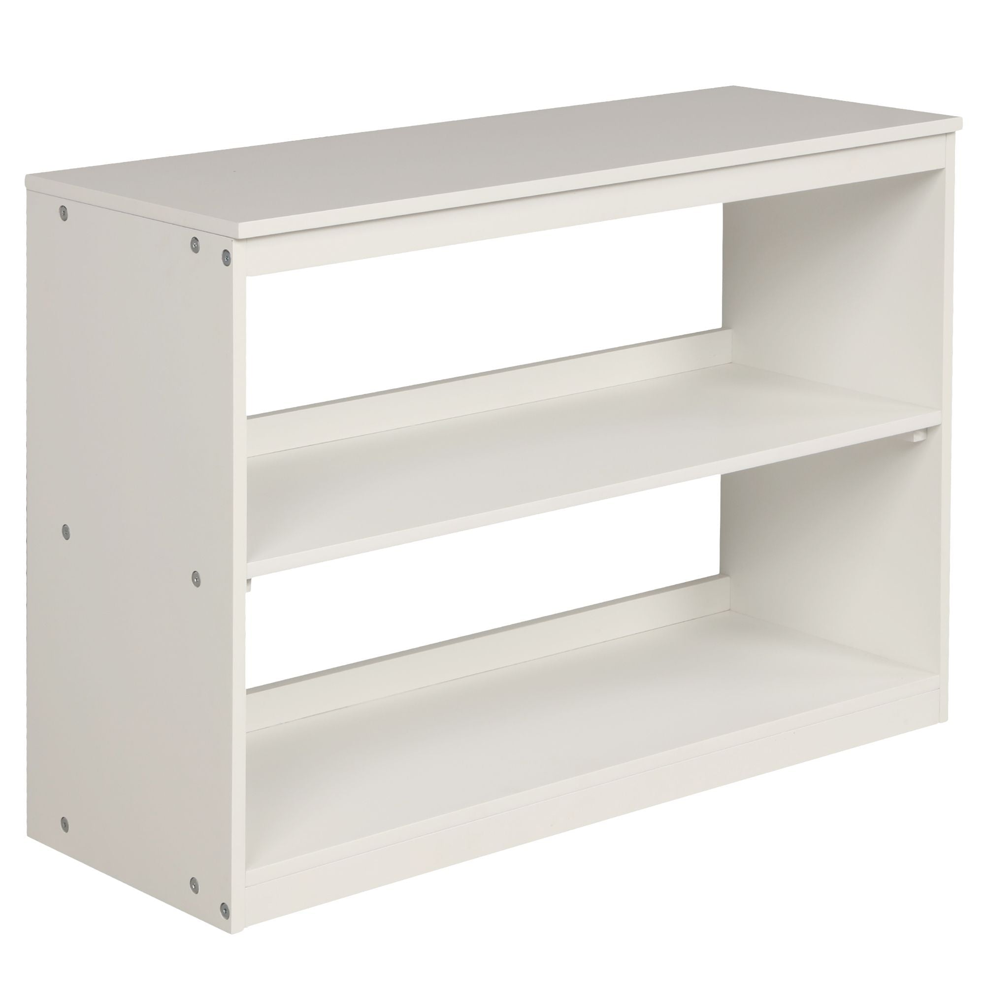 Space-Saving Twin Wood Loft Bed with Cabinet and Rolling Desk in White, Gray, Espresso | Just Better Bunk Beds