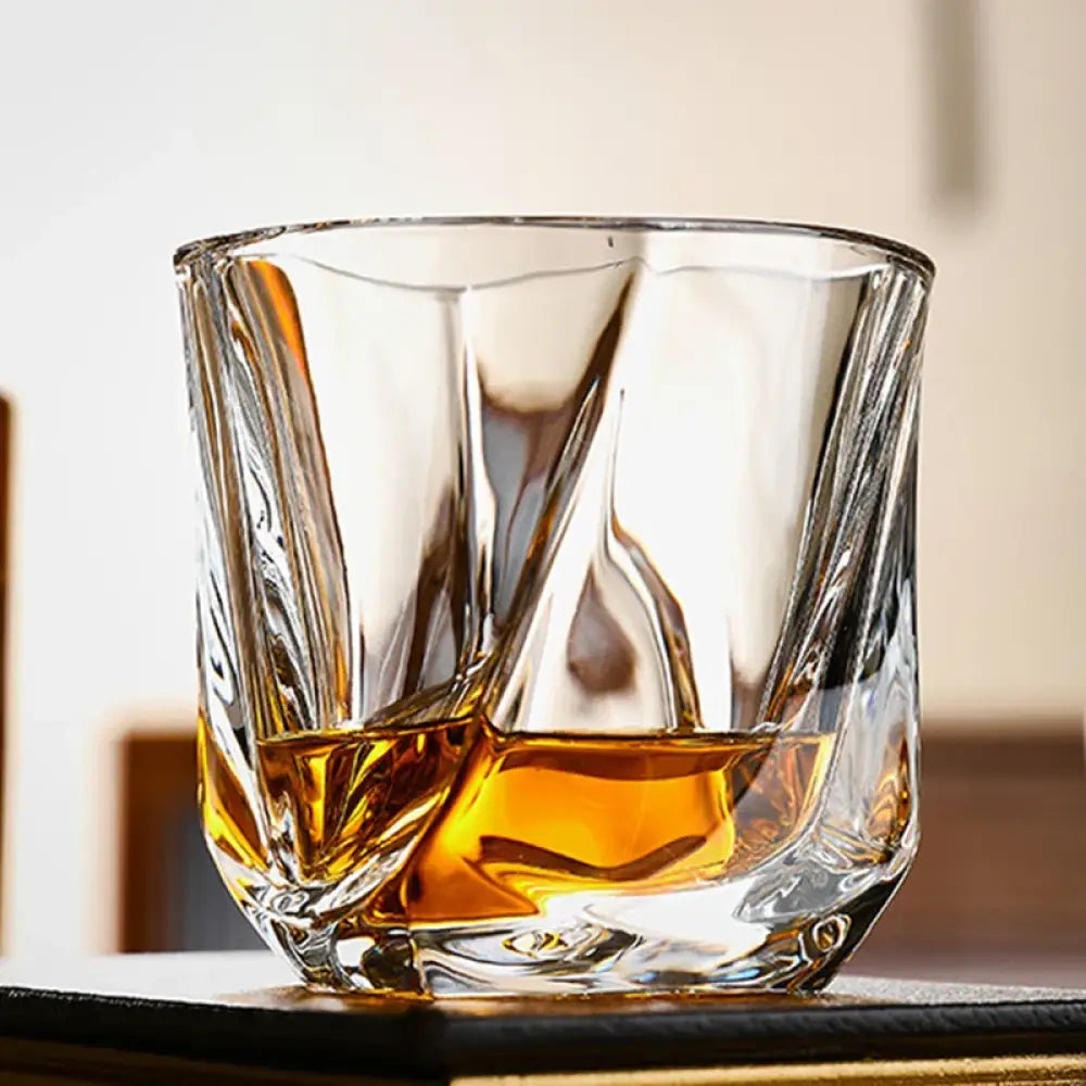 Spiral Square Glass Cup Set — 170ml