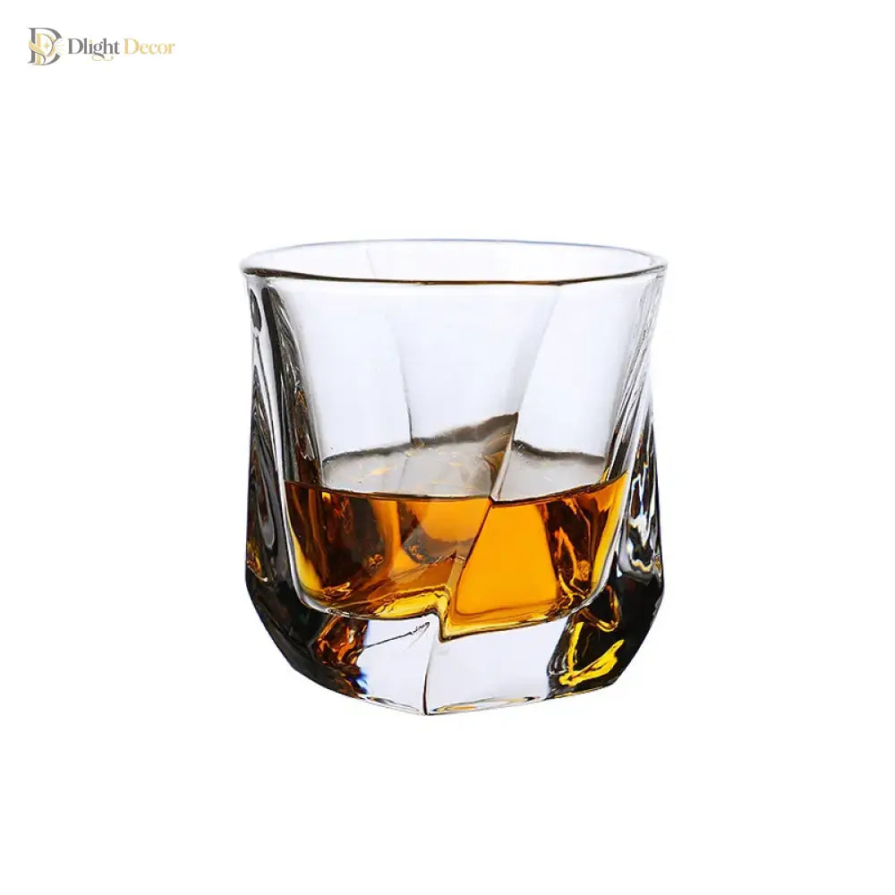 Spiral Square Glass Cup Set — 170ml