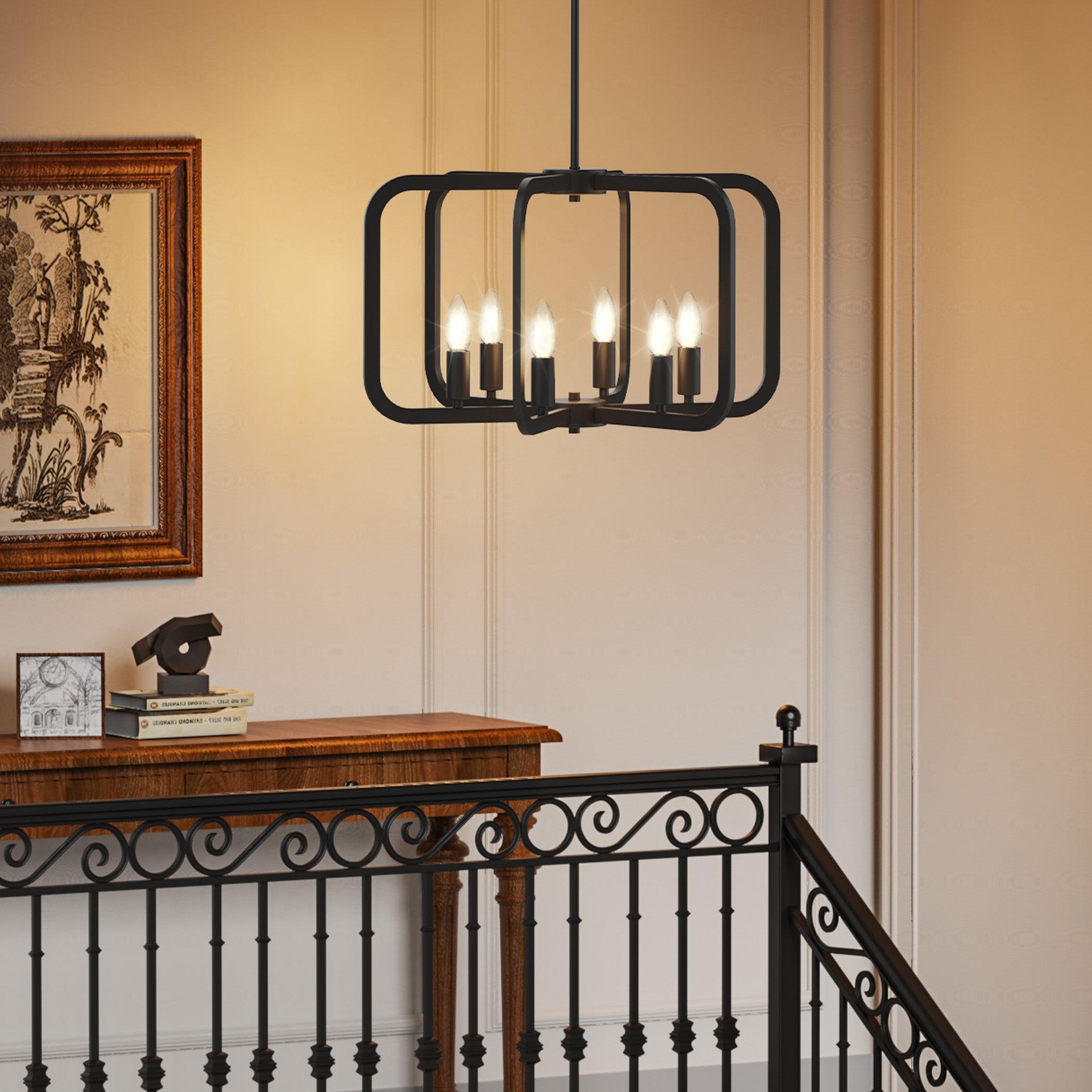 Electronic Candle Chandelier Light Fixture - PRHOMZ