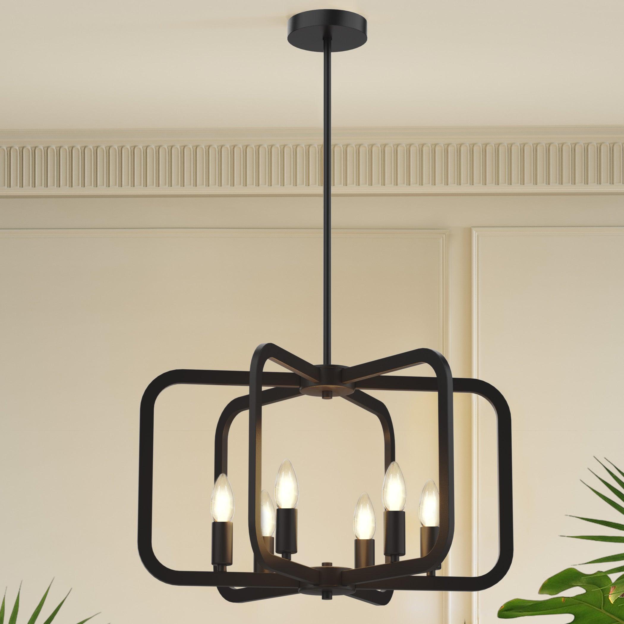 Electronic Candle Chandelier Light Fixture - PRHOMZ