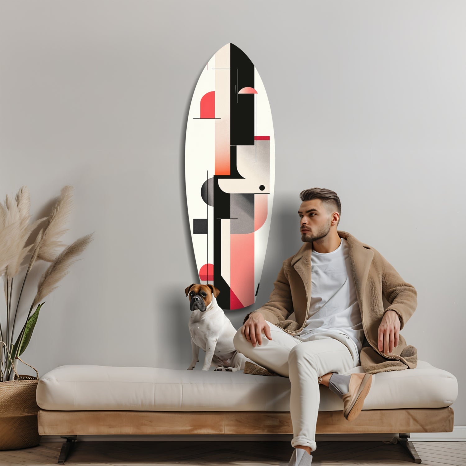 Modern Wave Harmony Glass Wall Art
