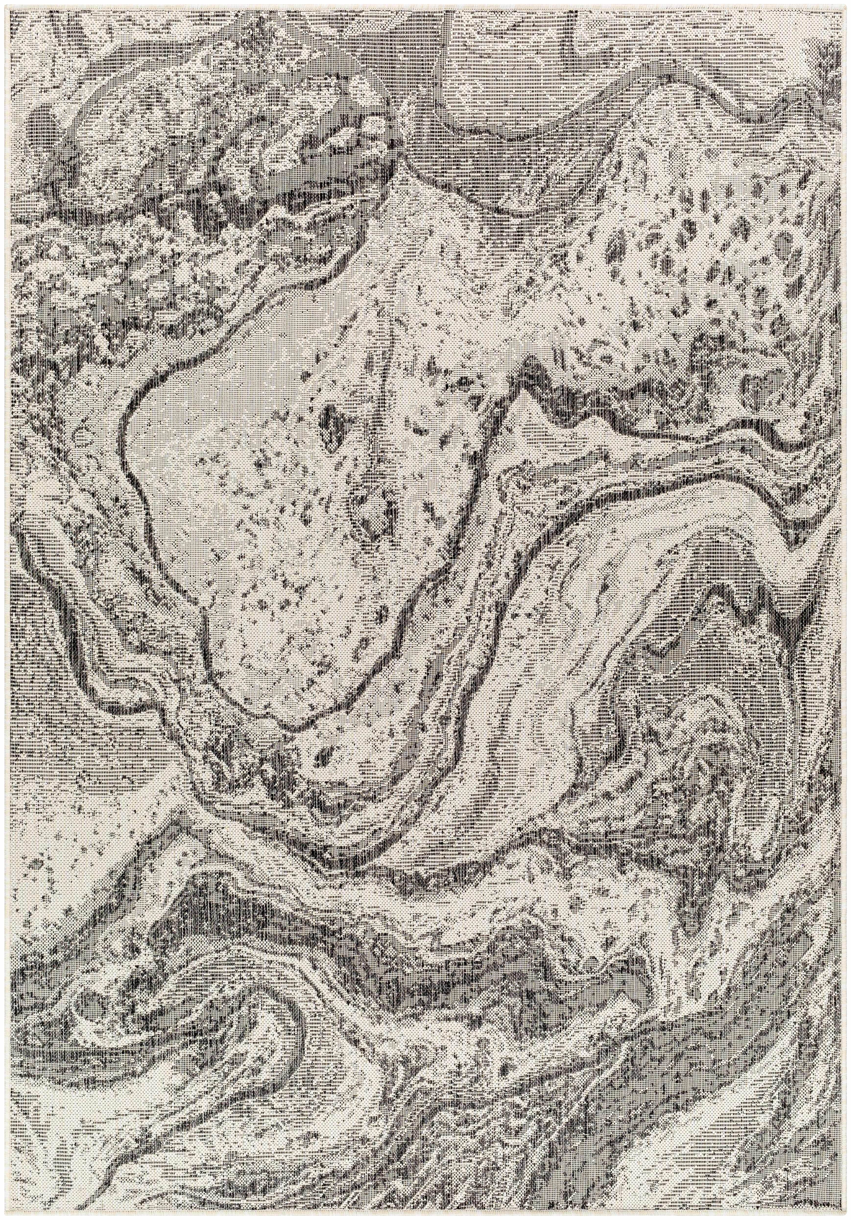 Basma Nutmeg Marble Area Rug - PRHOMZ