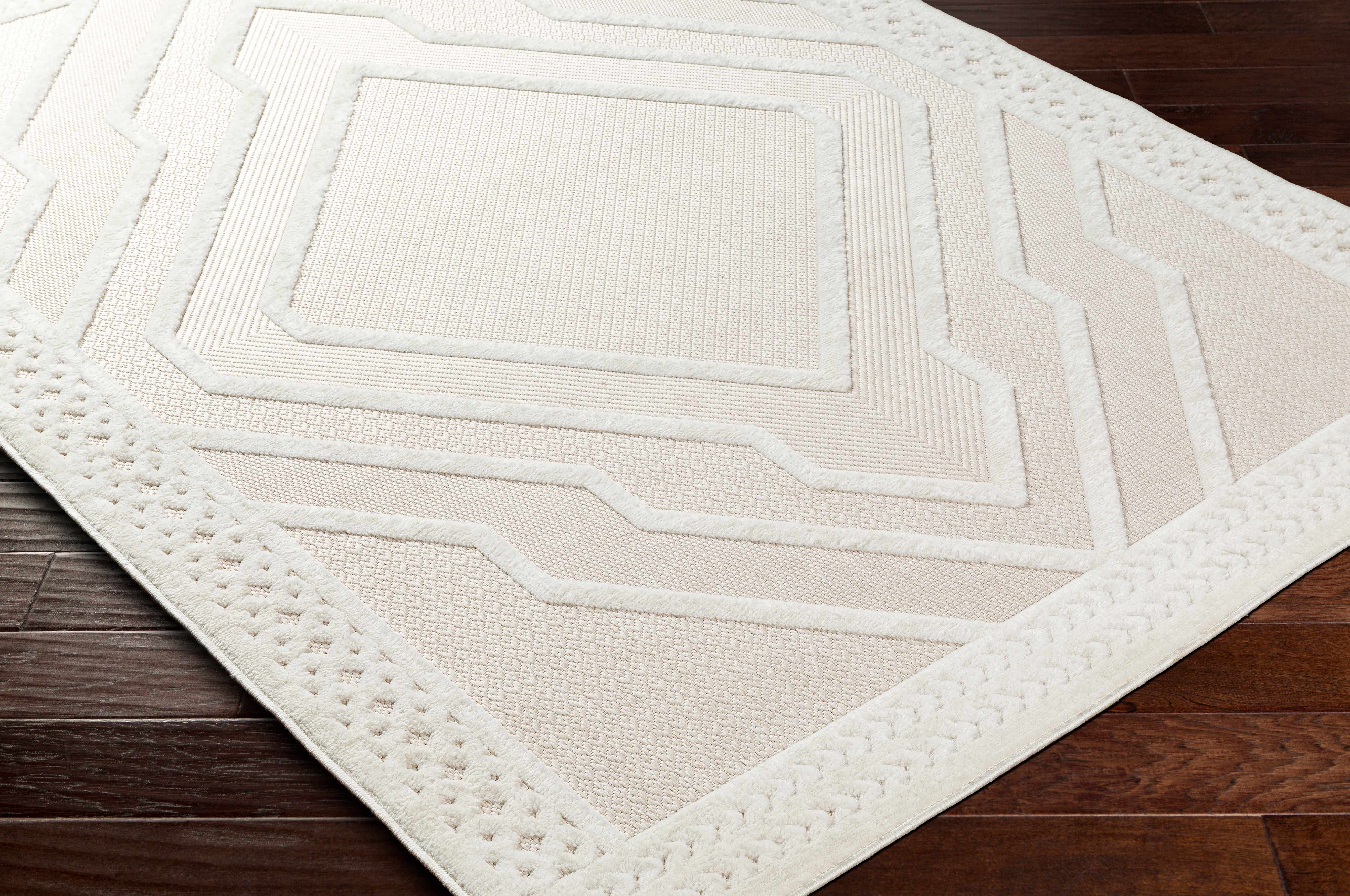 Anja Cream Outdoor Rug - Clearance-2