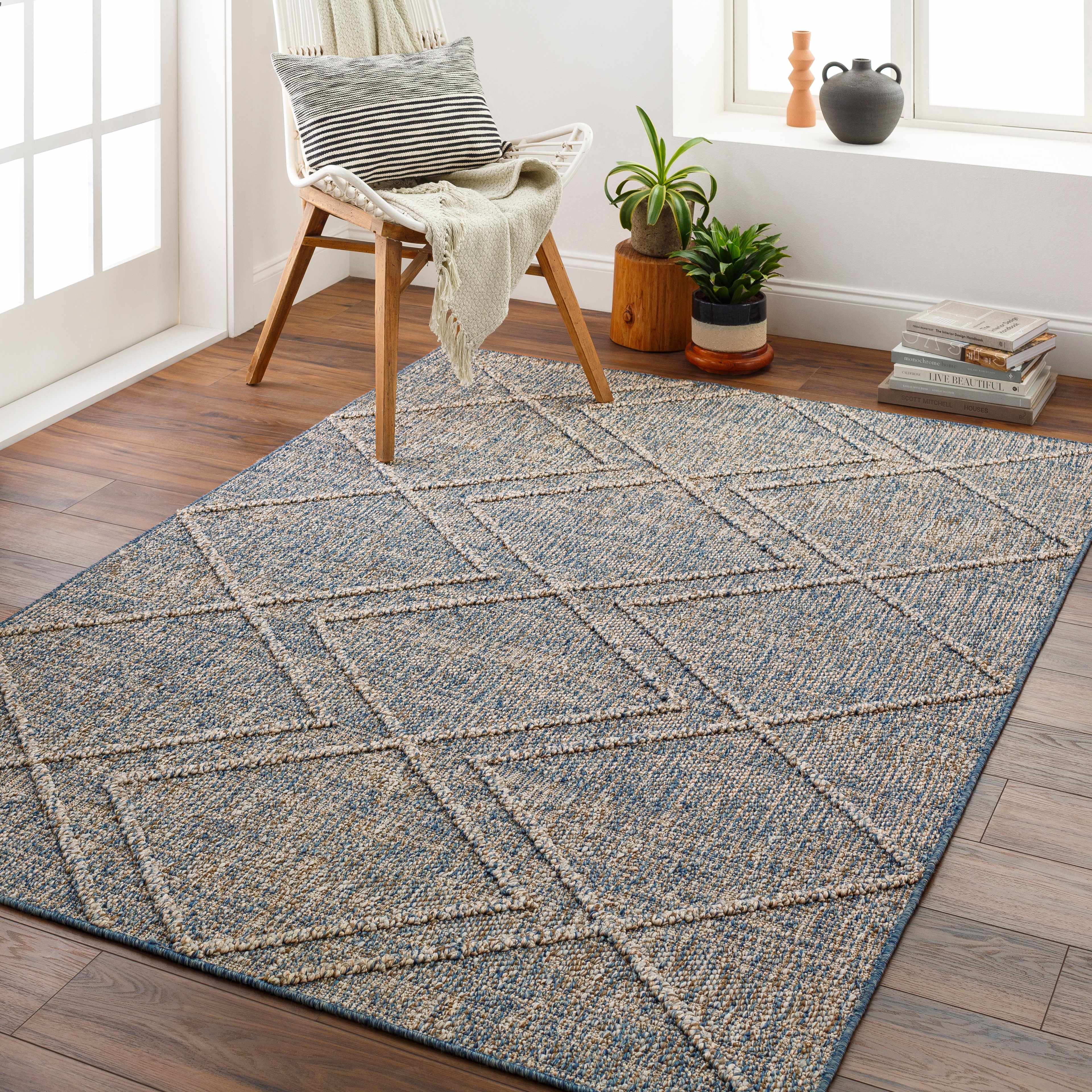 Blue Atsuo Area Rug - Clearance-0