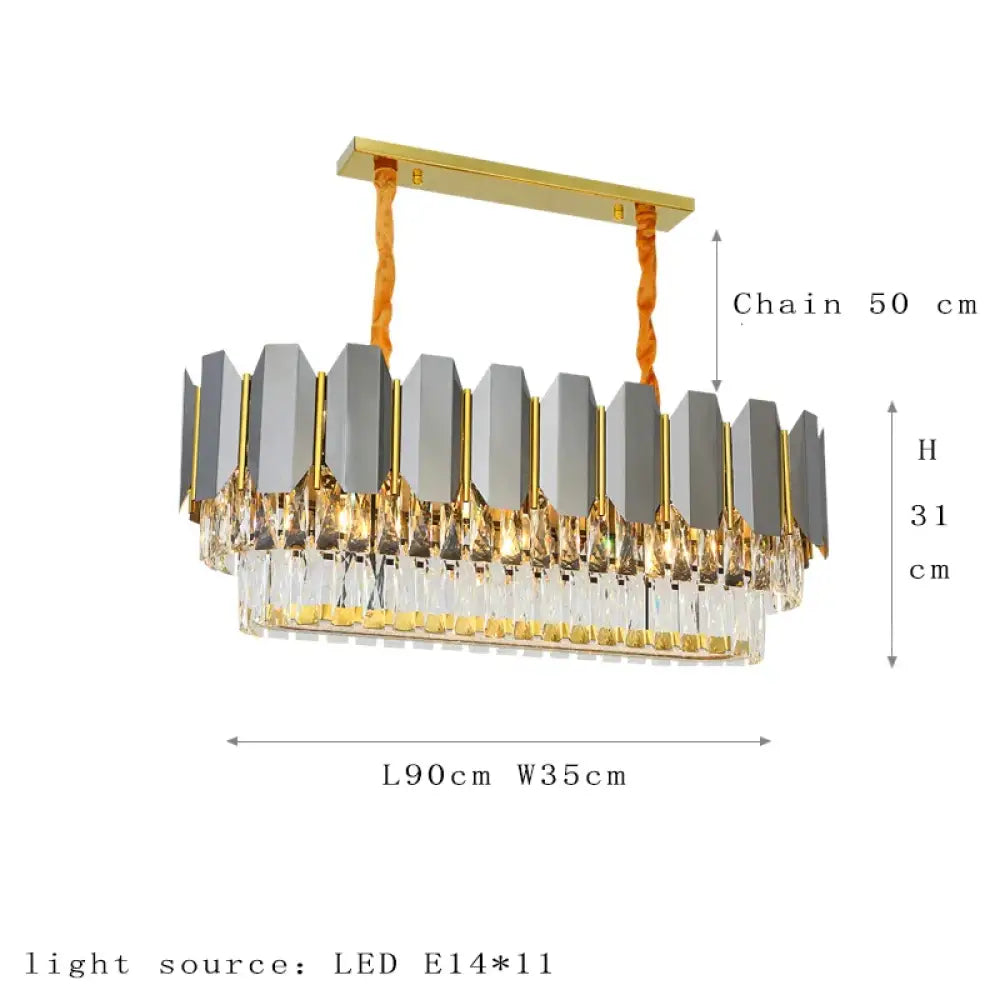 Stainless Nordic Chandelier | Modern Dining Room Lighting
