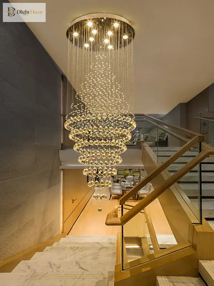 Starry Crystal Chandelier | Modern Dining Room Lighting