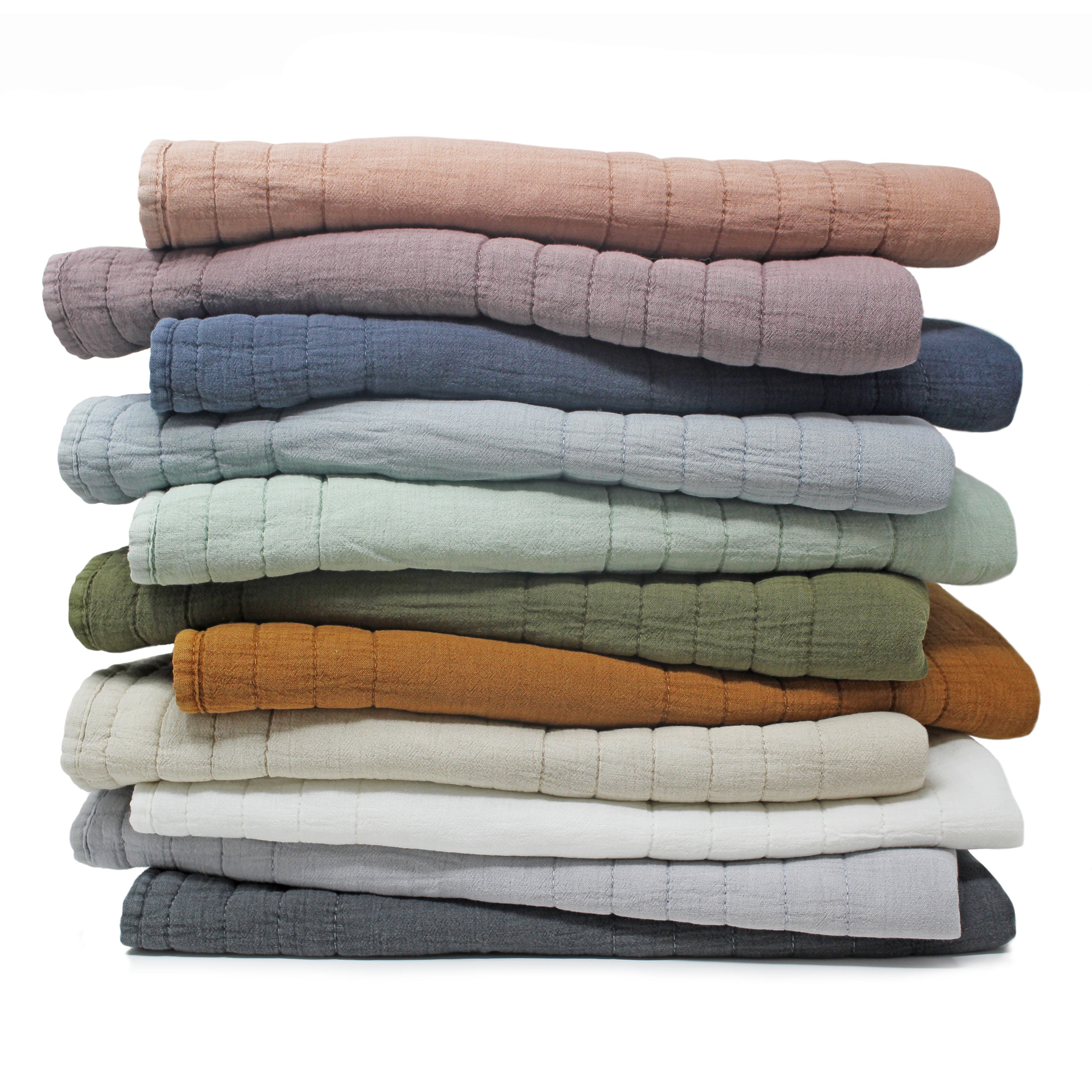 Stonewashed Cotton Quilt Set
