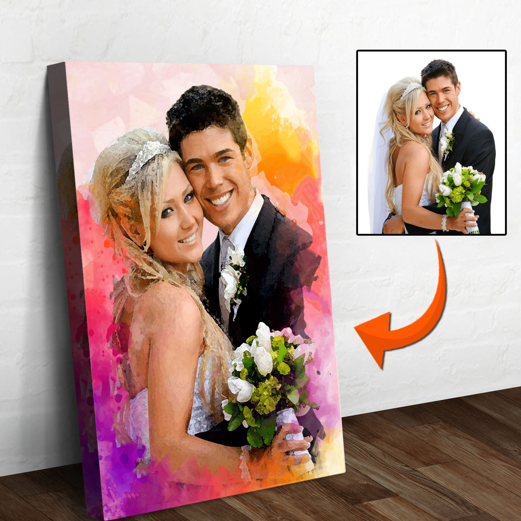 Couple Watercolor Sign II