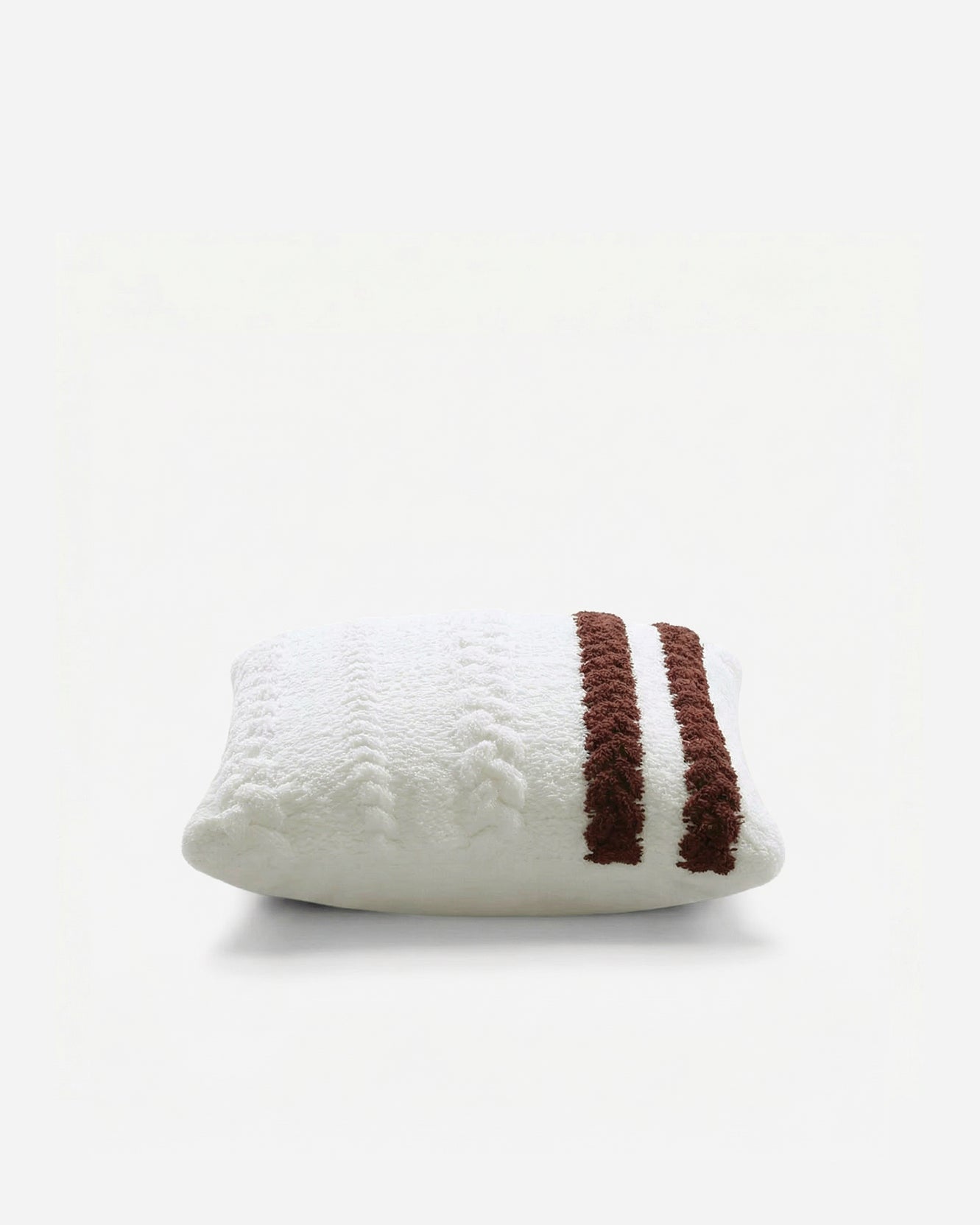 Snug Braided Two-Stripes Throw Pillow