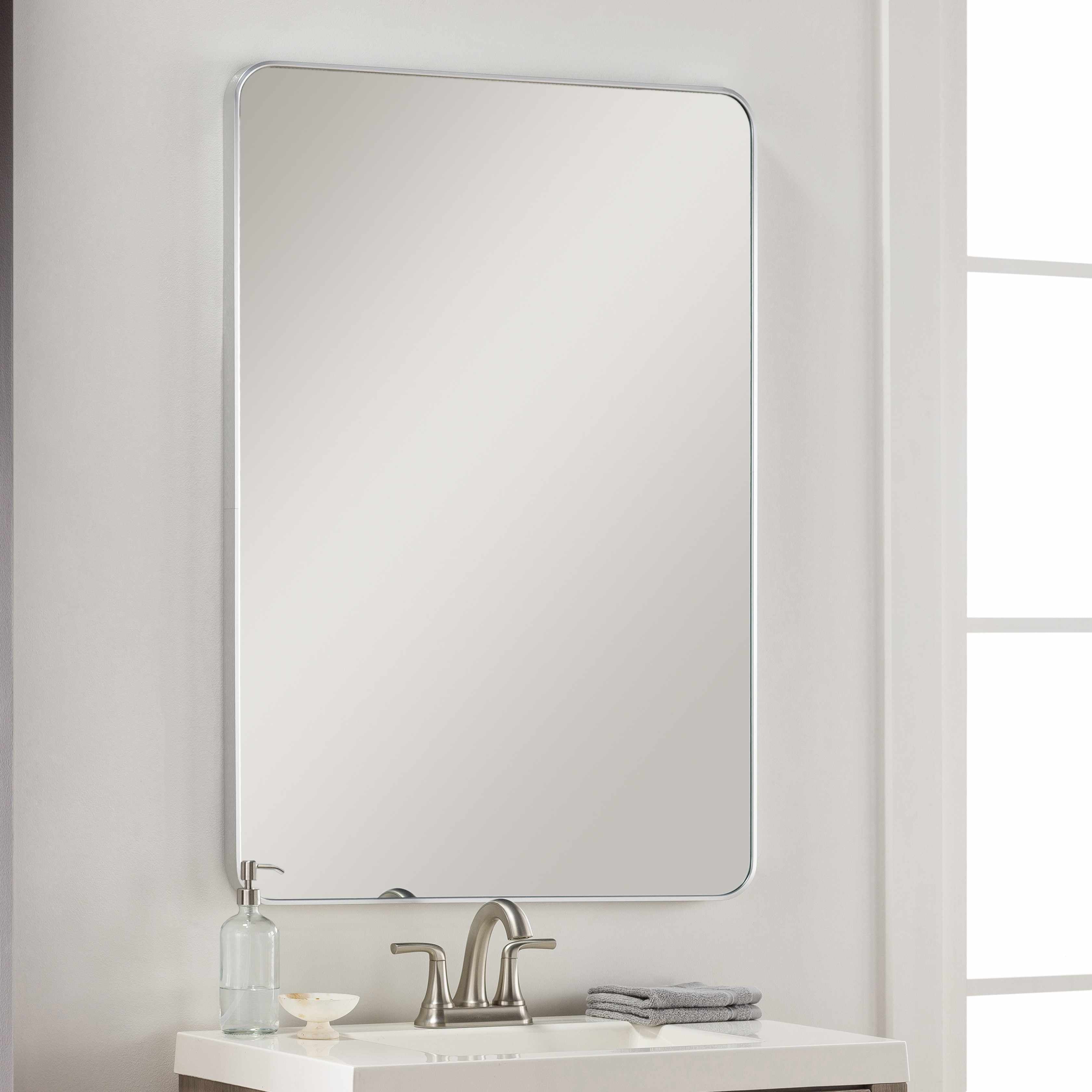 Sustinente Silver Gray Carved Mirror-0