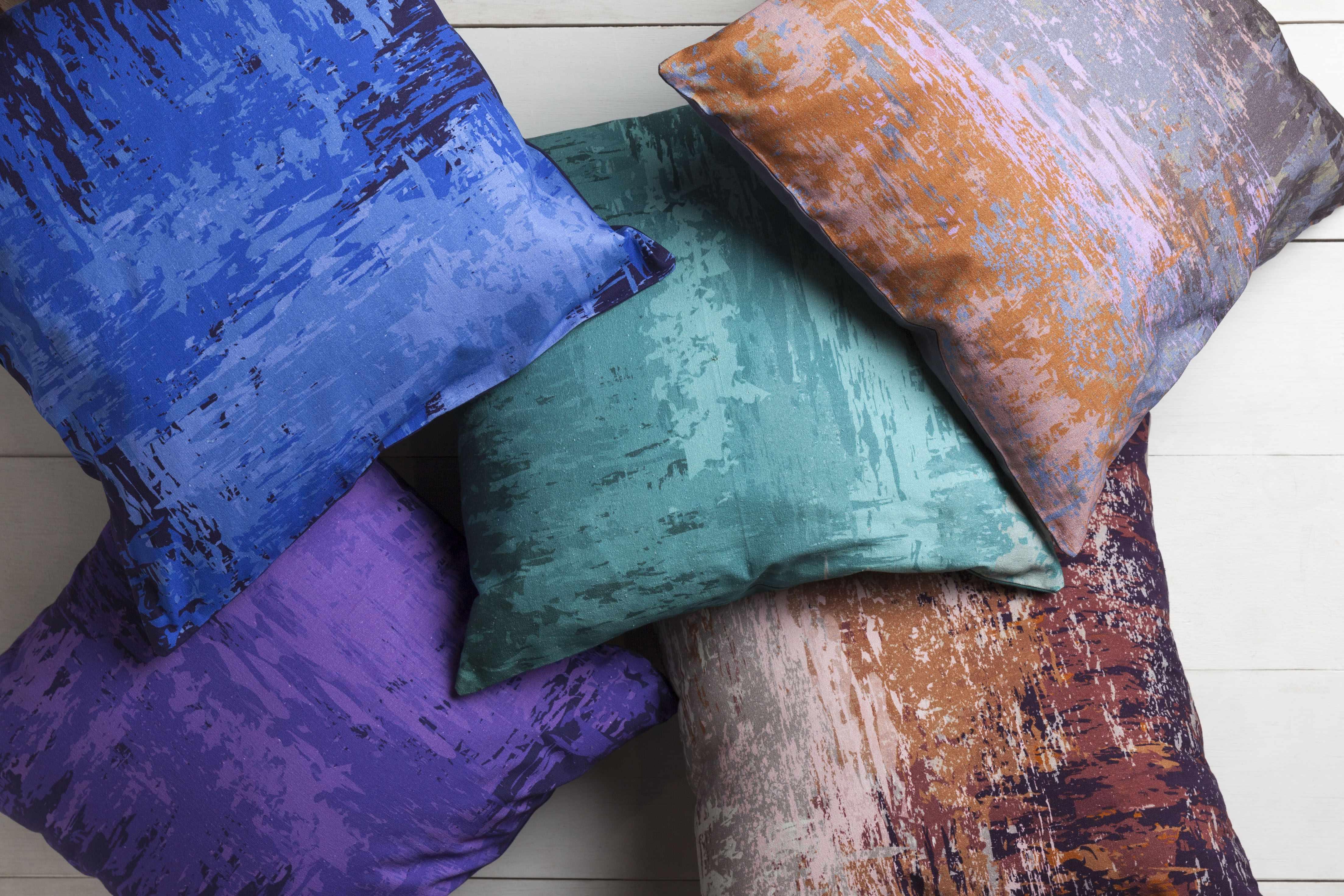 Alvechurch Purple&Brown Abstract Throw Pillow - Clearance - PRHOMZ