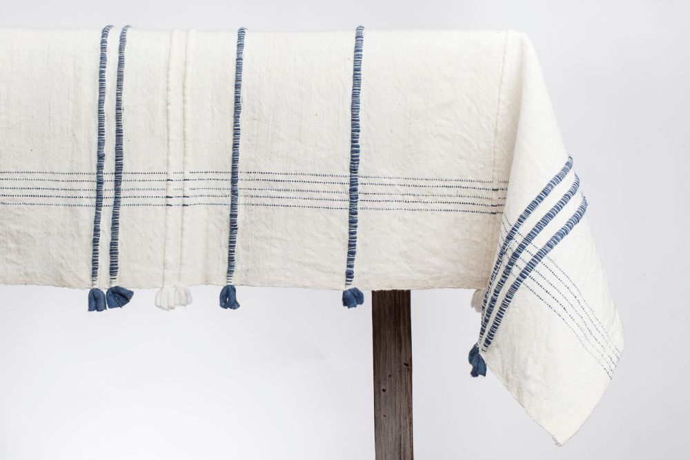 Ribbons Cotton Tablecloth-3