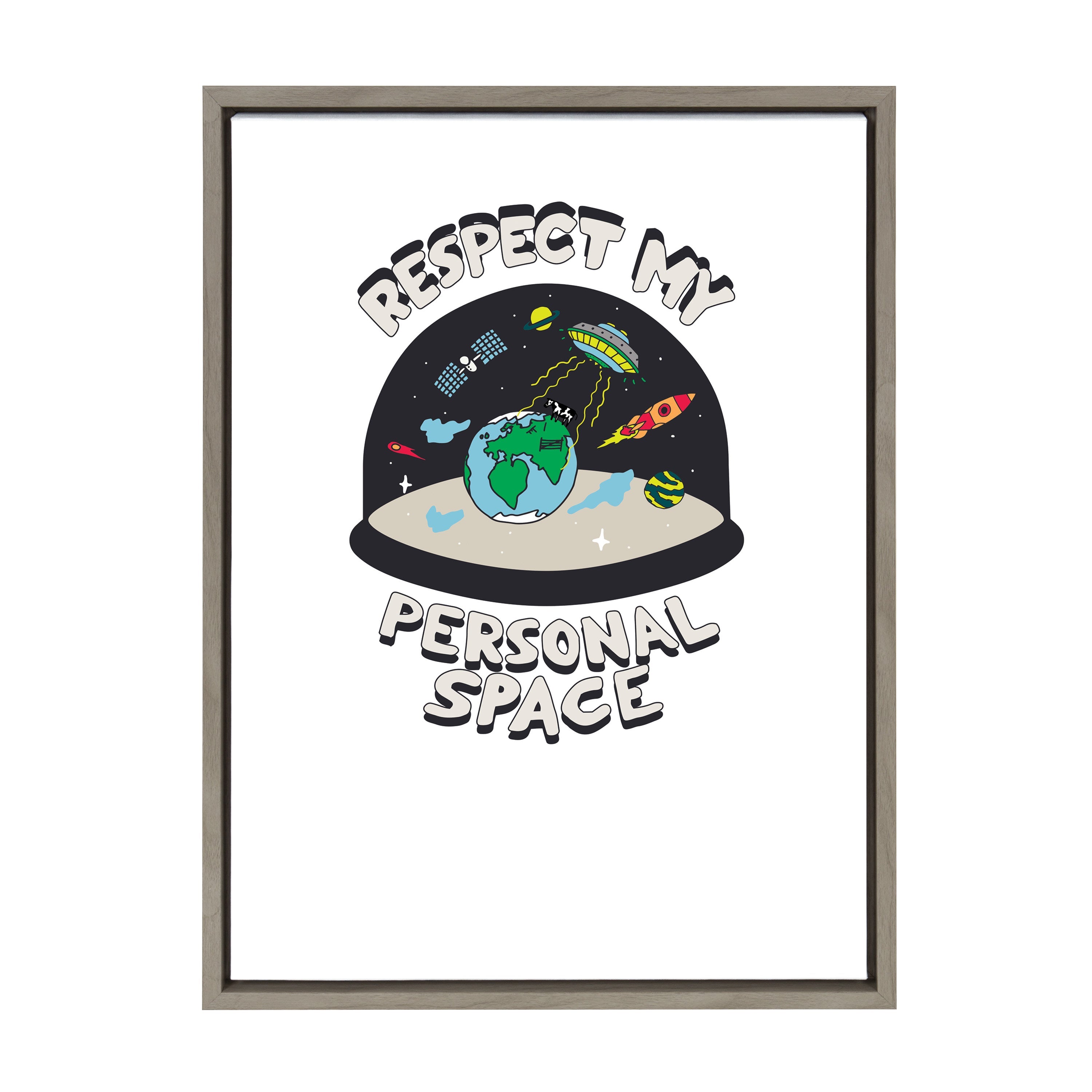 Sylvie Personal Space Framed Canvas by The Creative Bunch Studio