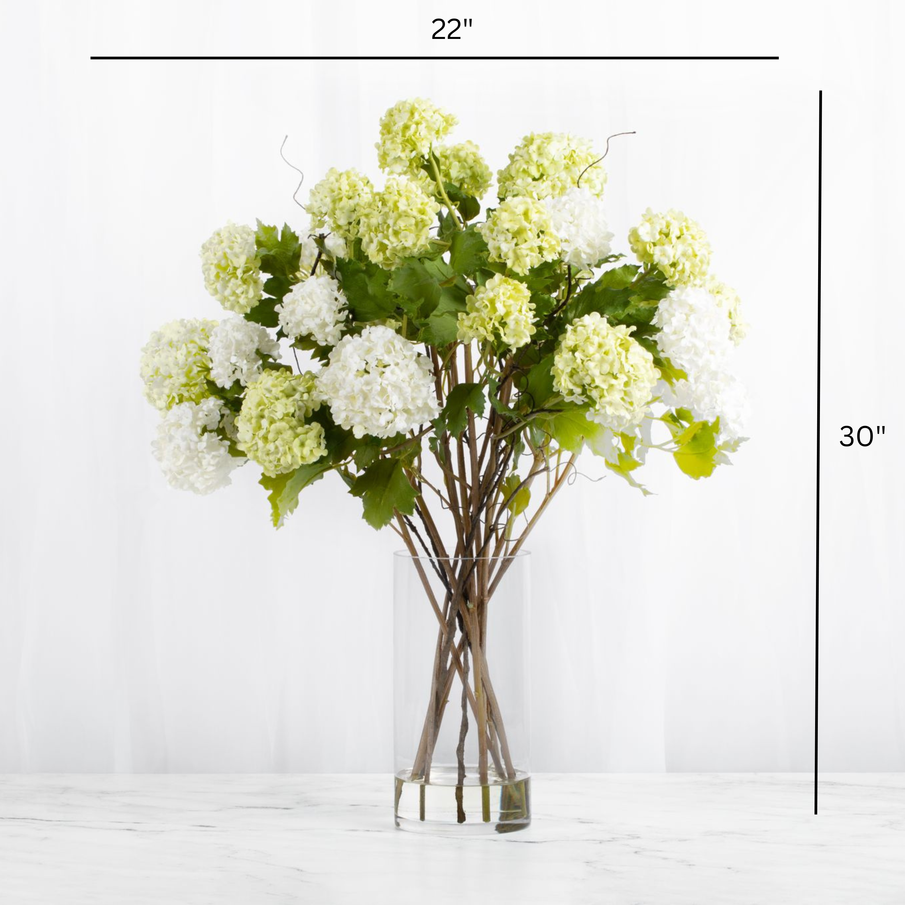 Tall Floral Arrangement Hydrangea Centerpiece Arrangement-1