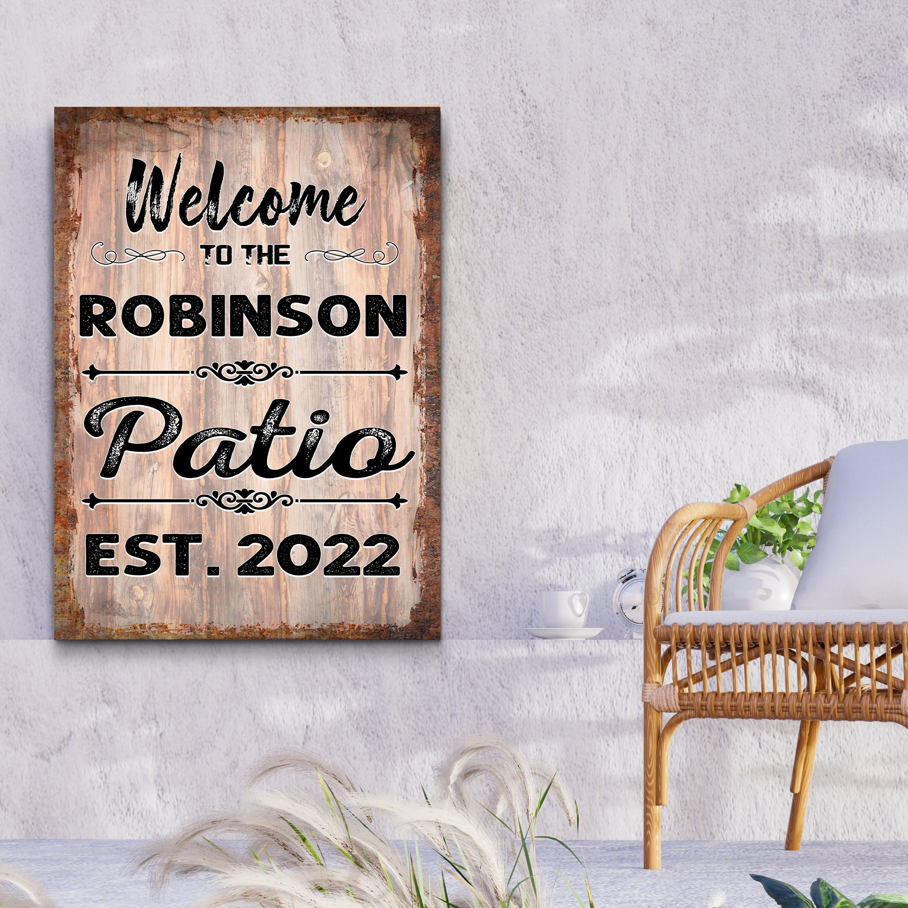 Welcome To The Patio Sign IV