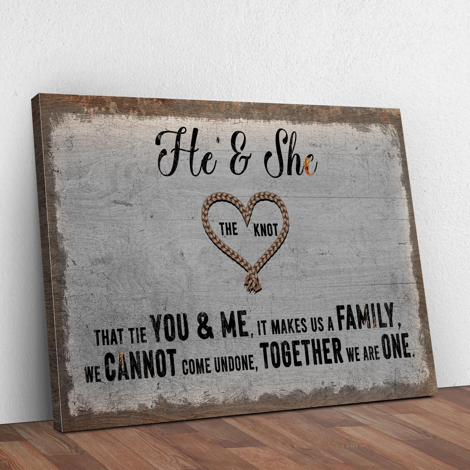 He And She You And Me Together Sign