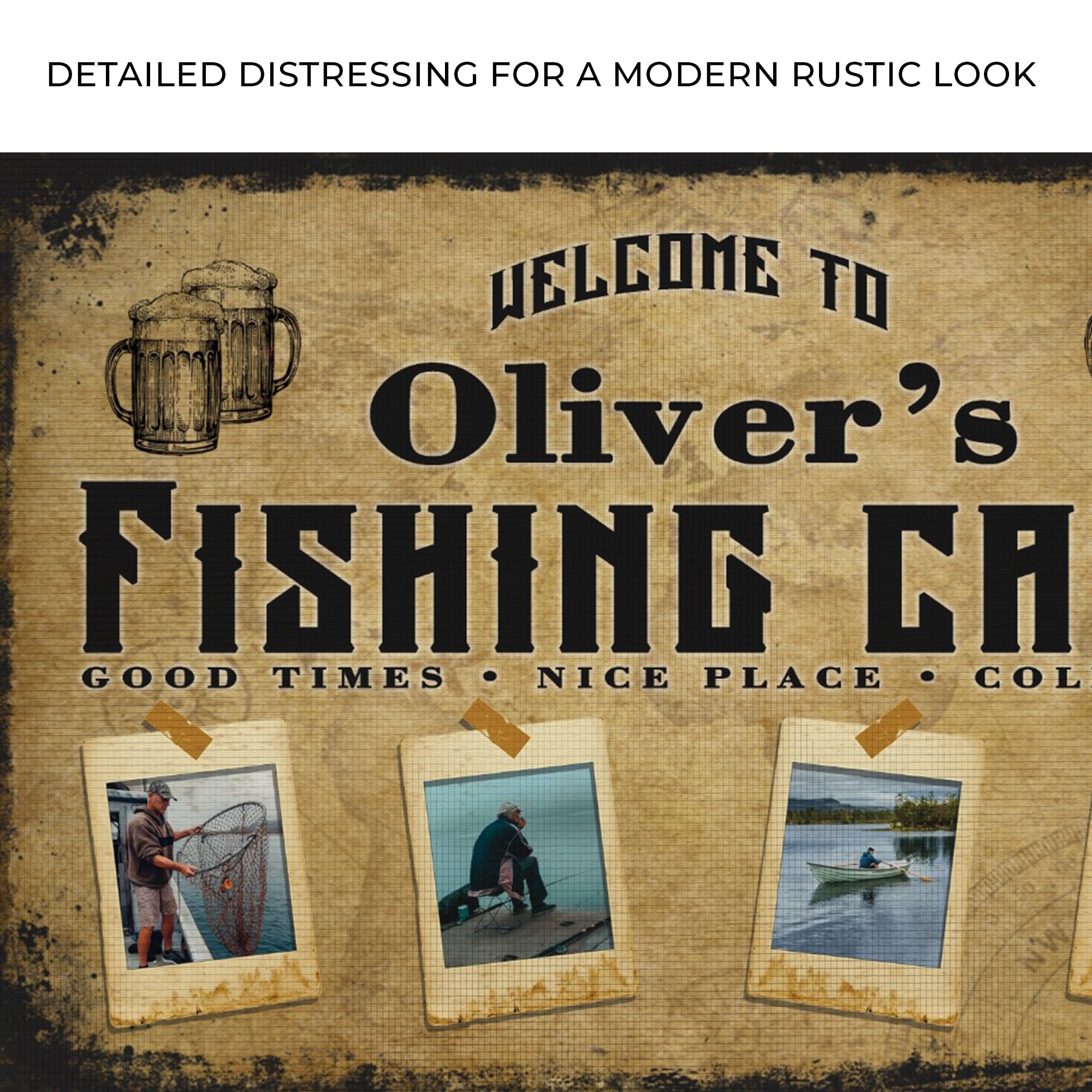 Welcome Fishing Cave Sign