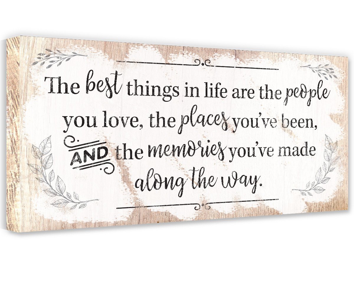 The Best Things In Life - Canvas