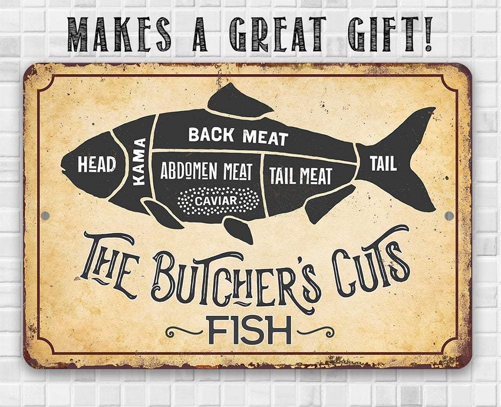 The Butcher's Cut FISH - Metal Sign