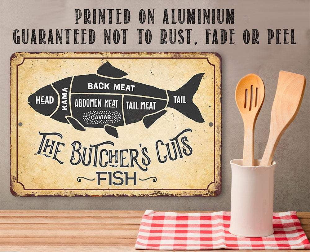 The Butcher's Cut FISH - Metal Sign