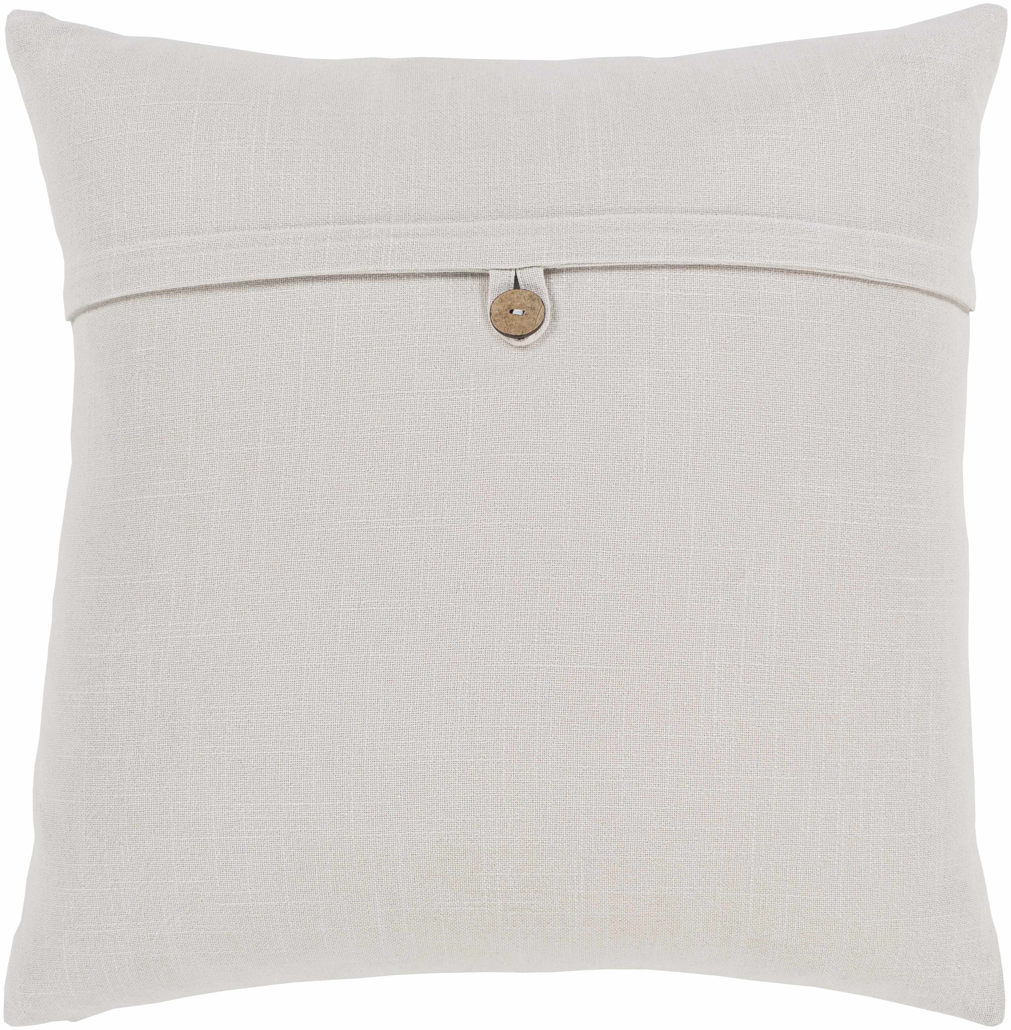 Tichnor Light Gray Square Throw Pillow-1
