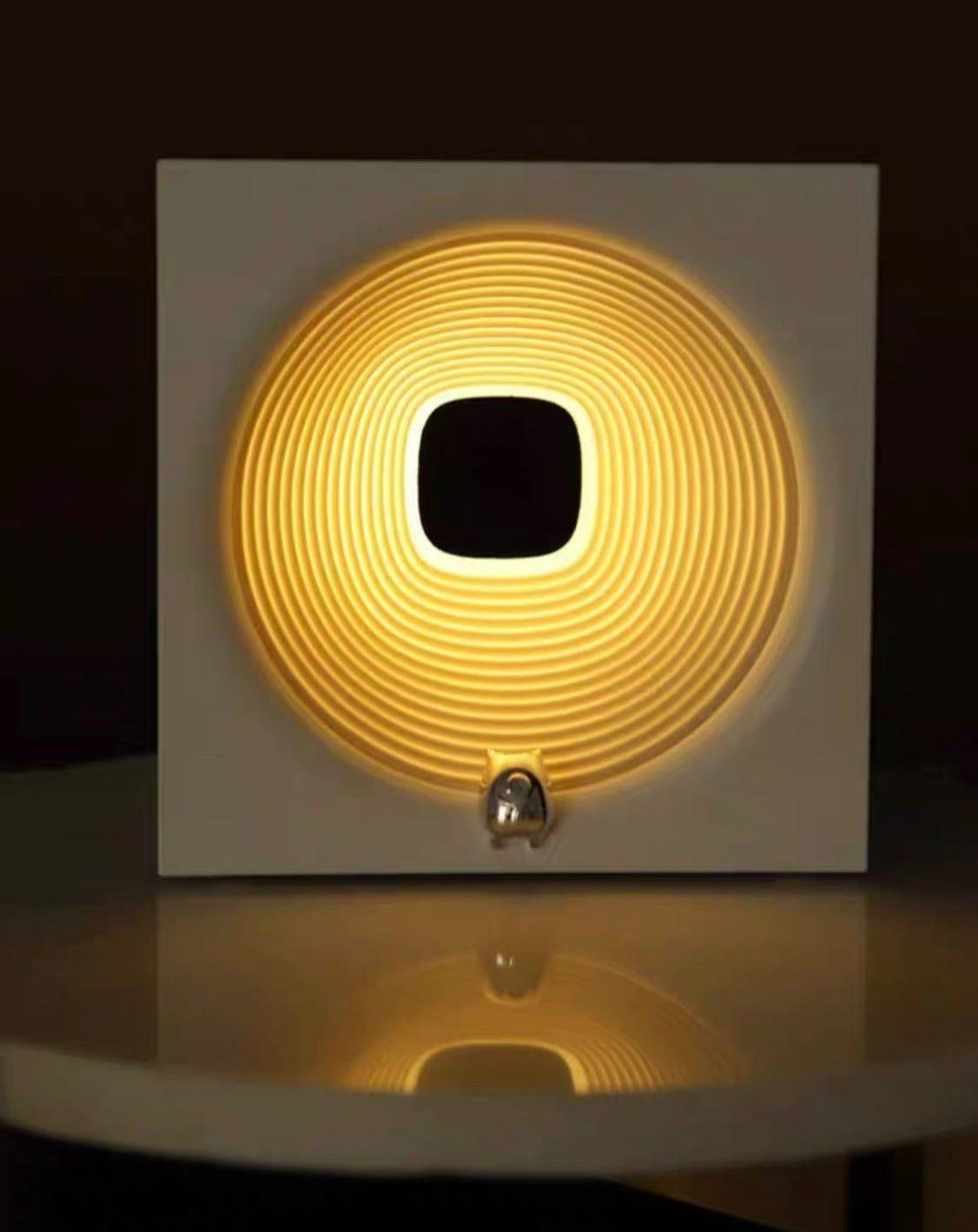 Time Machine Sleep Inducing Bedside Lamp with Speaker - Dimmable Sleep Aid Night Light - PRHOMZ