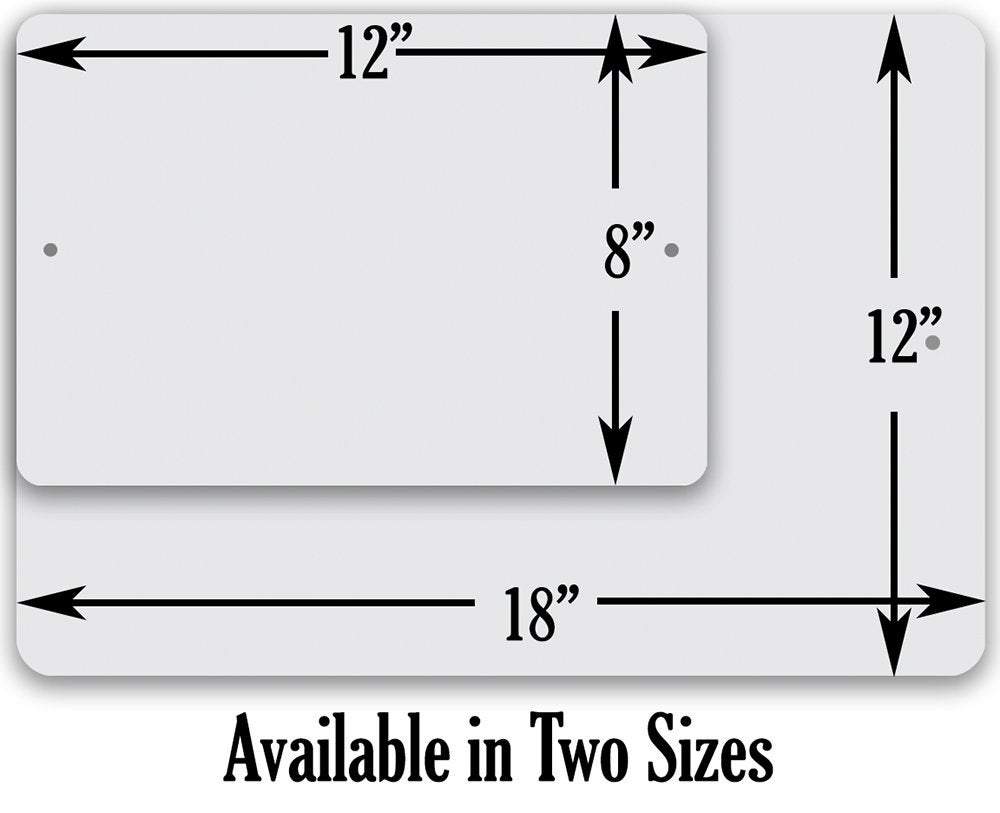 Fluffy Butt Hut - Metal Sign