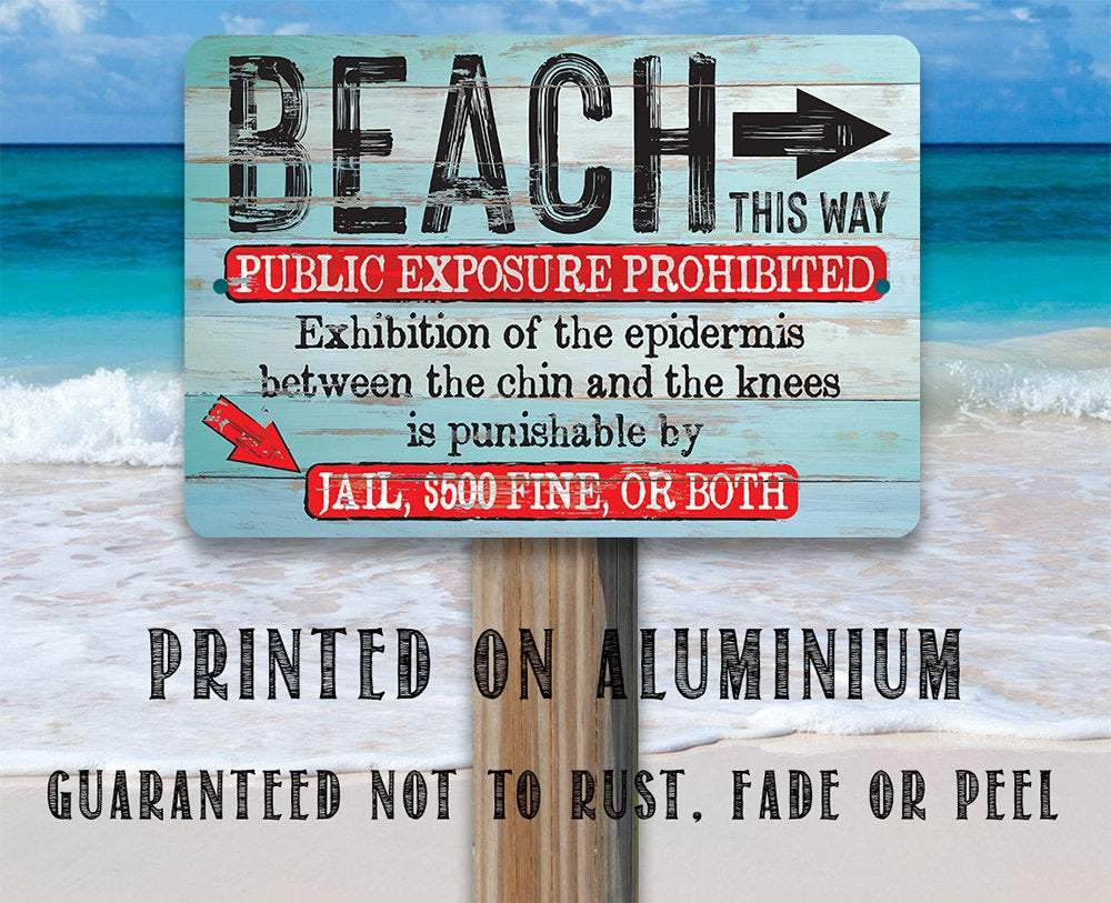 Beach Access - Metal Sign