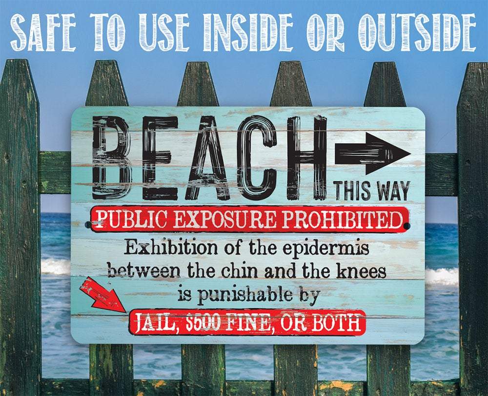 Beach Access - Metal Sign