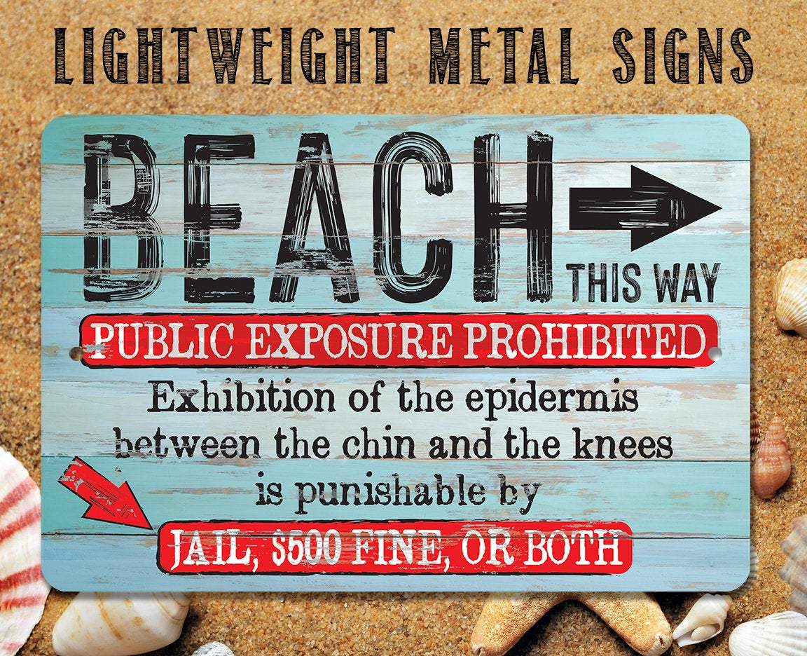 Beach Access - Metal Sign