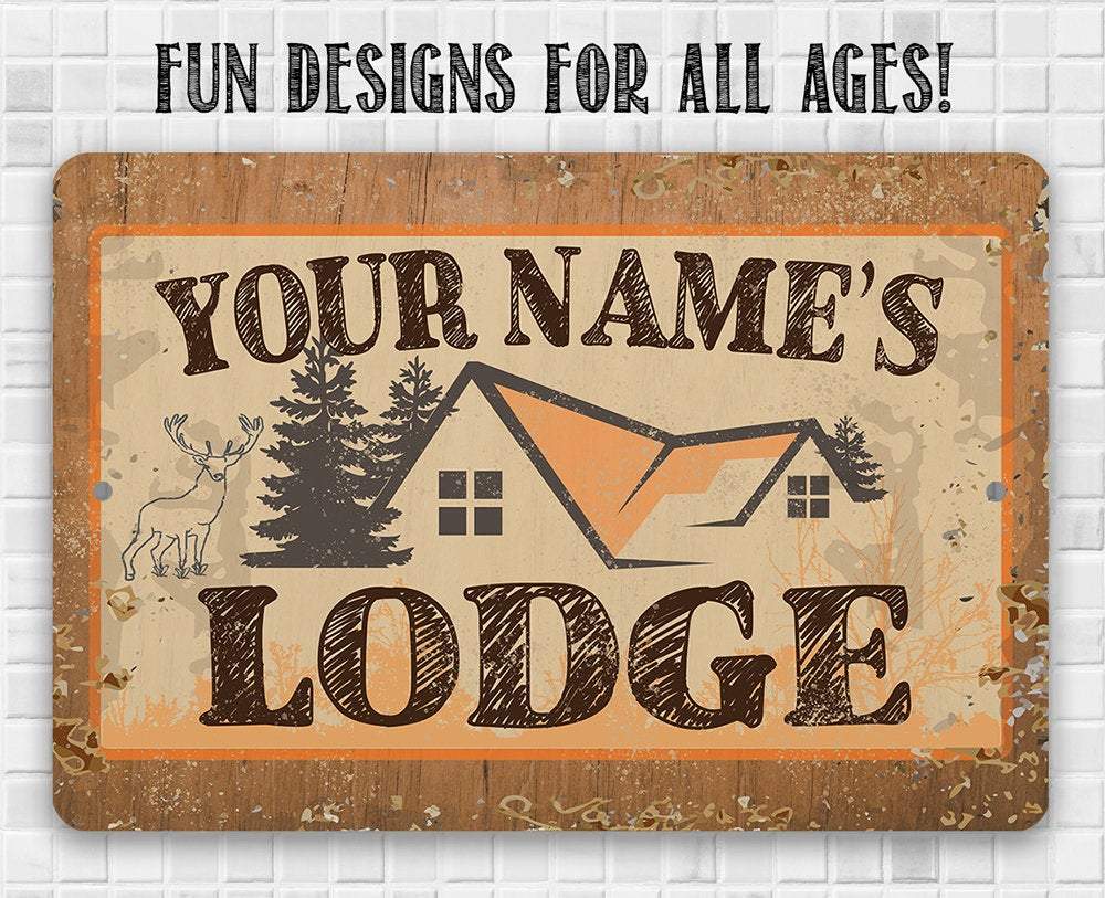 Personalized - Lodge - Metal Sign