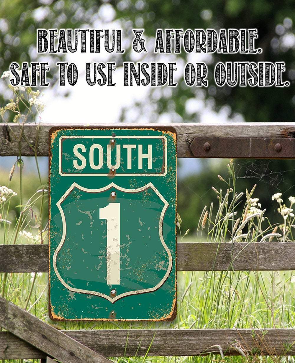 South Highway - Metal Sign