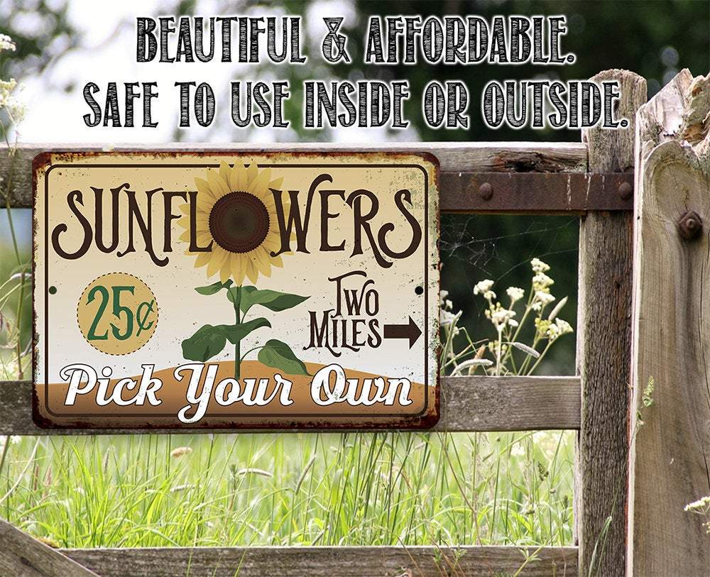 Sunflowers - Metal Sign