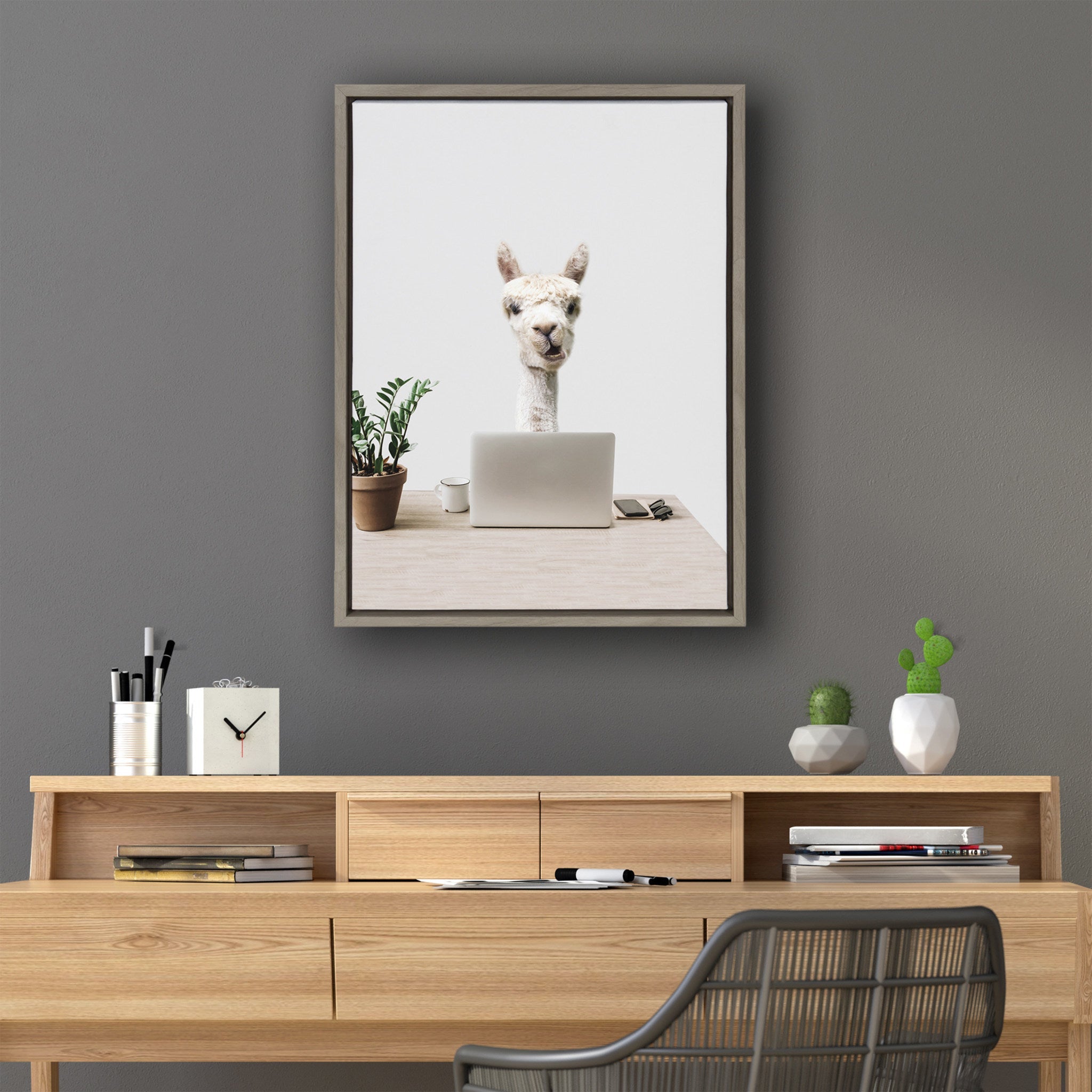 Sylvie Mr. Al Paca here, I’m in Distribution Framed Canvas by The Creative Bunch Studio