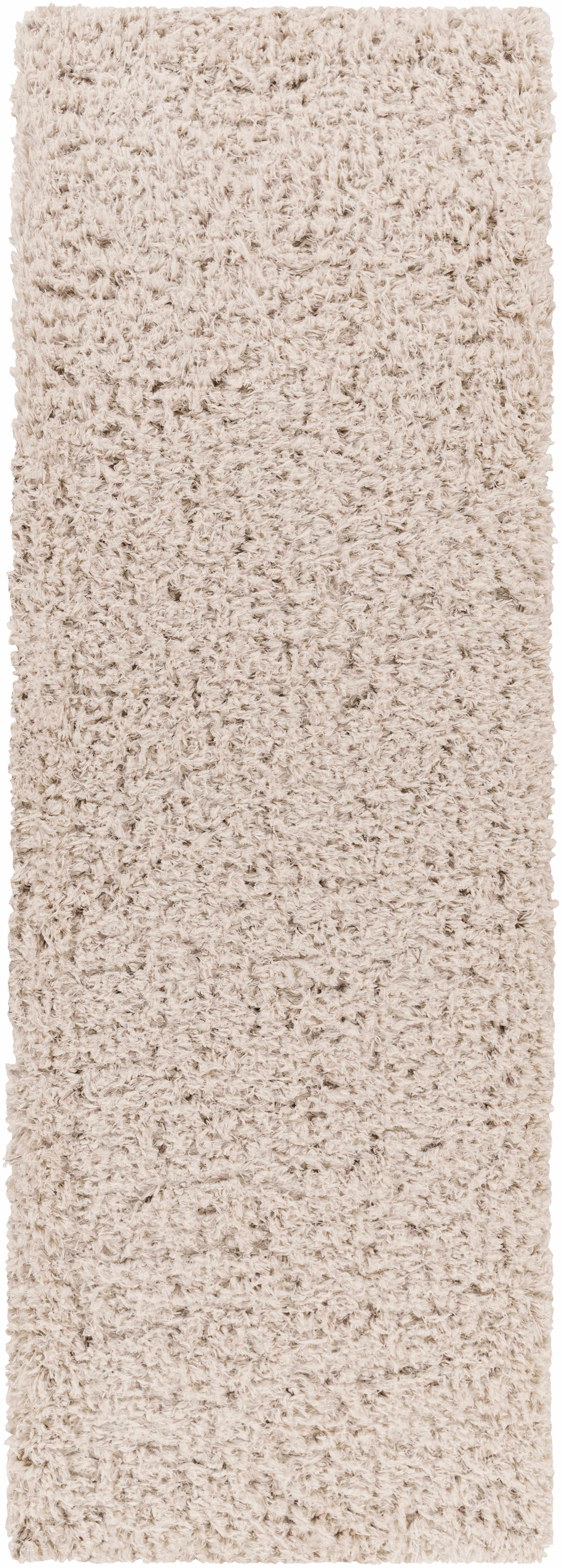 Siari Solid Oatmeal Shag Rug - PRHOMZ